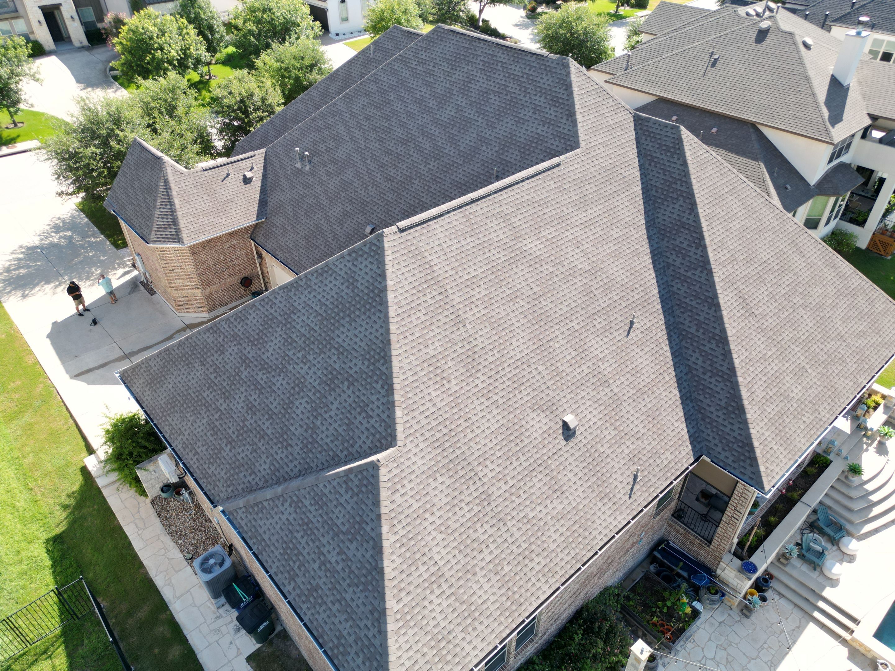Residential Roof Replacement using GAF - HDZ - Weathered Wood by Action Exteriors Austin