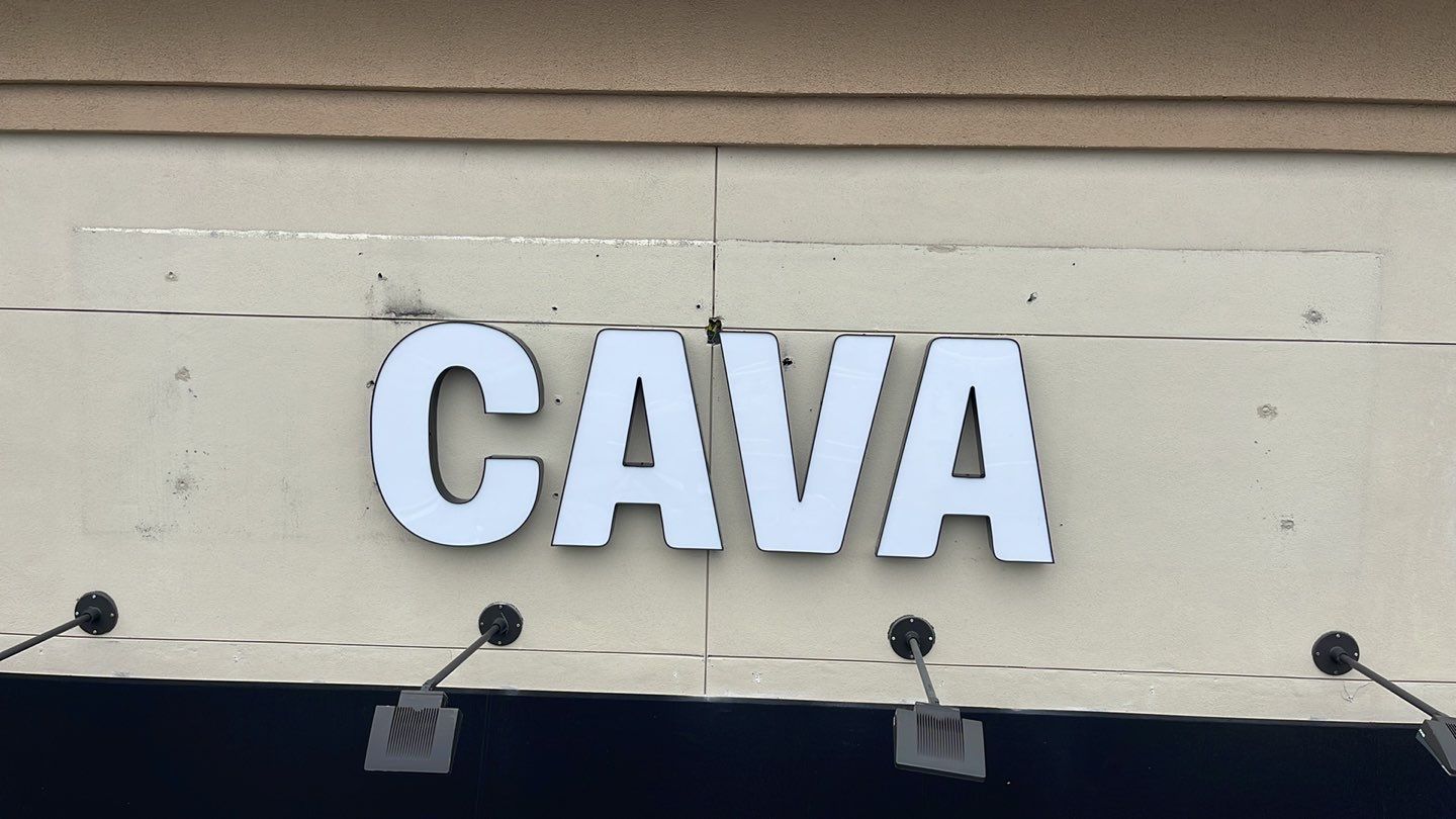 Channel Letter for CAVA by SignCrafters