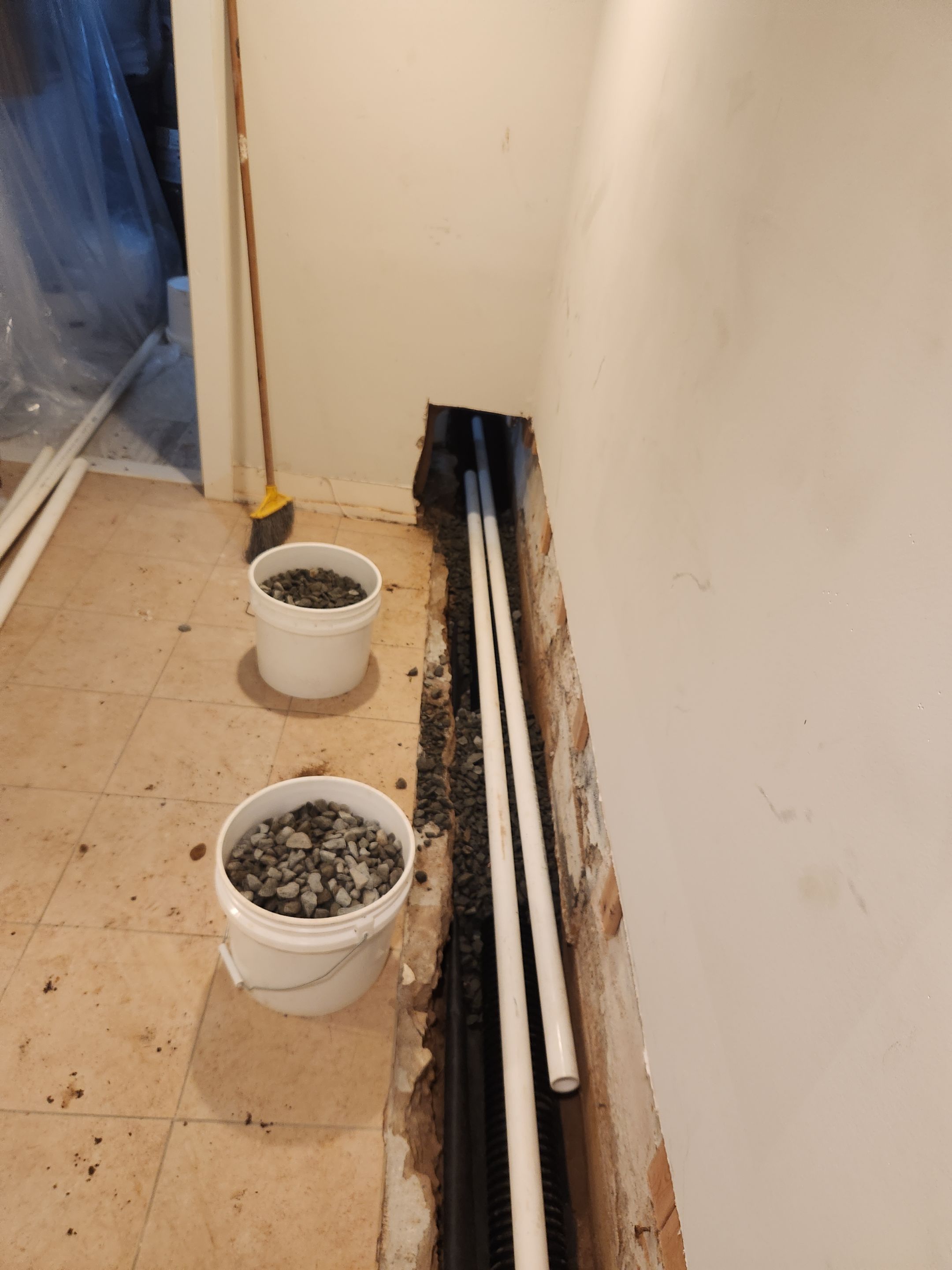 Interior French Drain Newton NJ by Pure Service Pro, LLC 