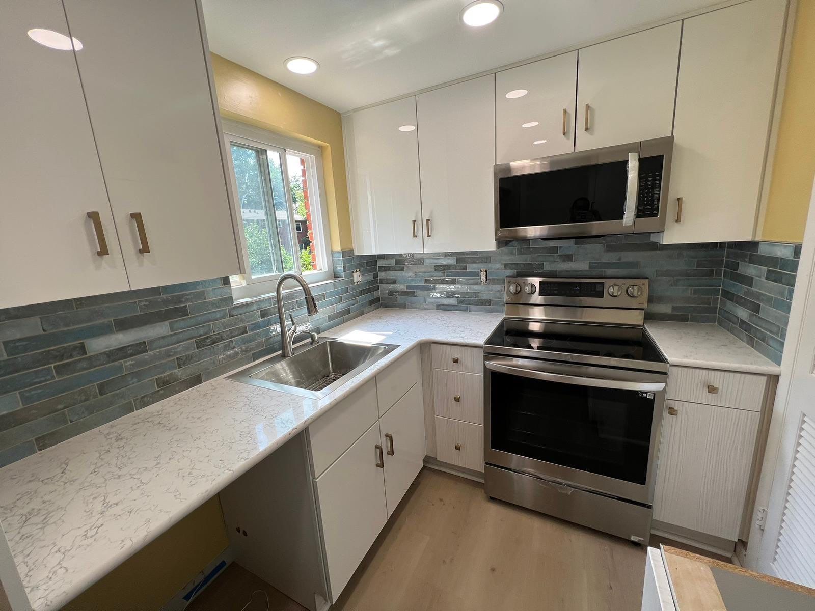 Backsplash upgrade by Footprints Floors of East Atlanta