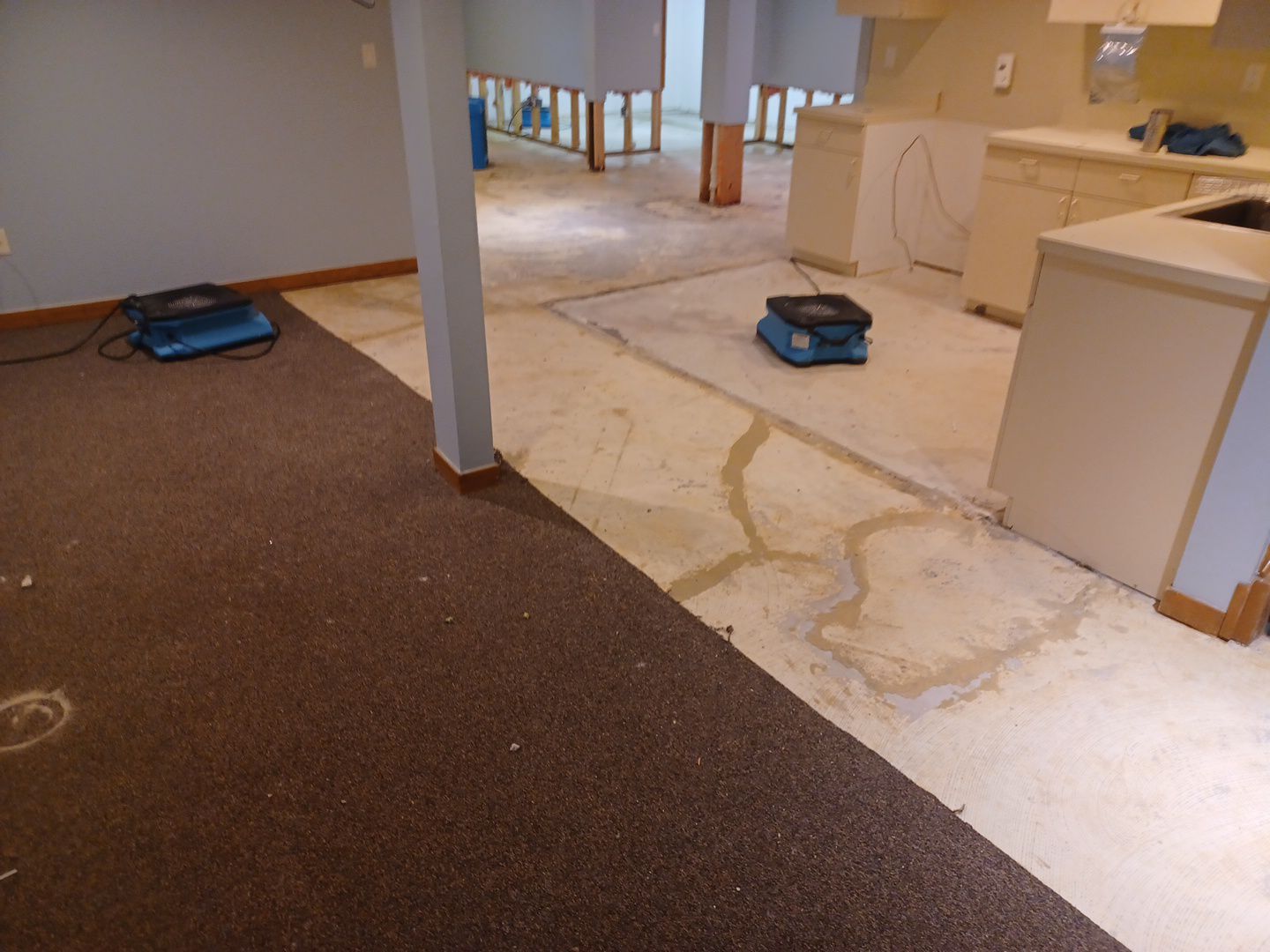 Project in West Bloomfield by EzDry Water Mitigation & Property Restoration