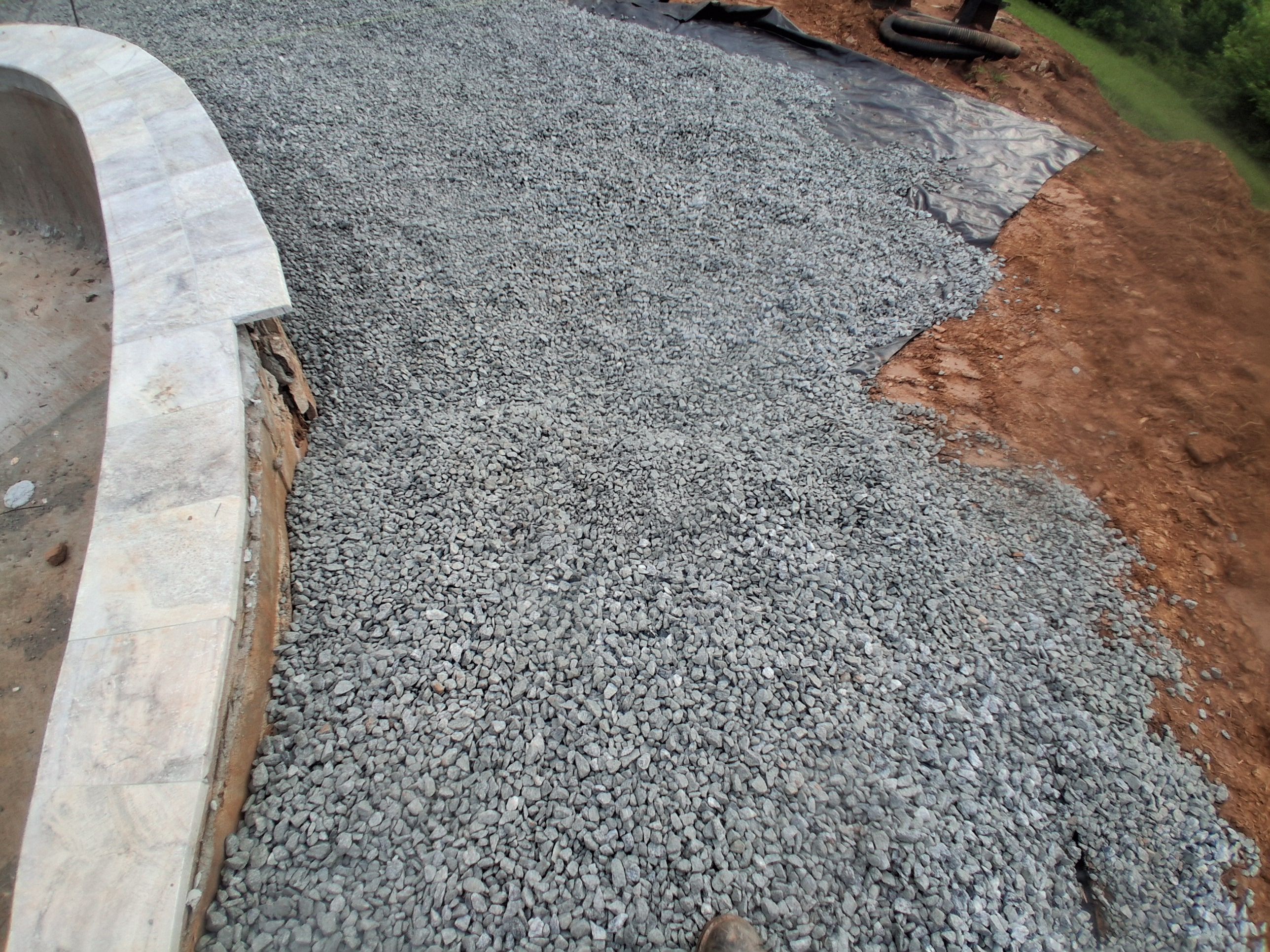 Pool Area Hardscape  by Growing Edge Landscape & Design, Inc.