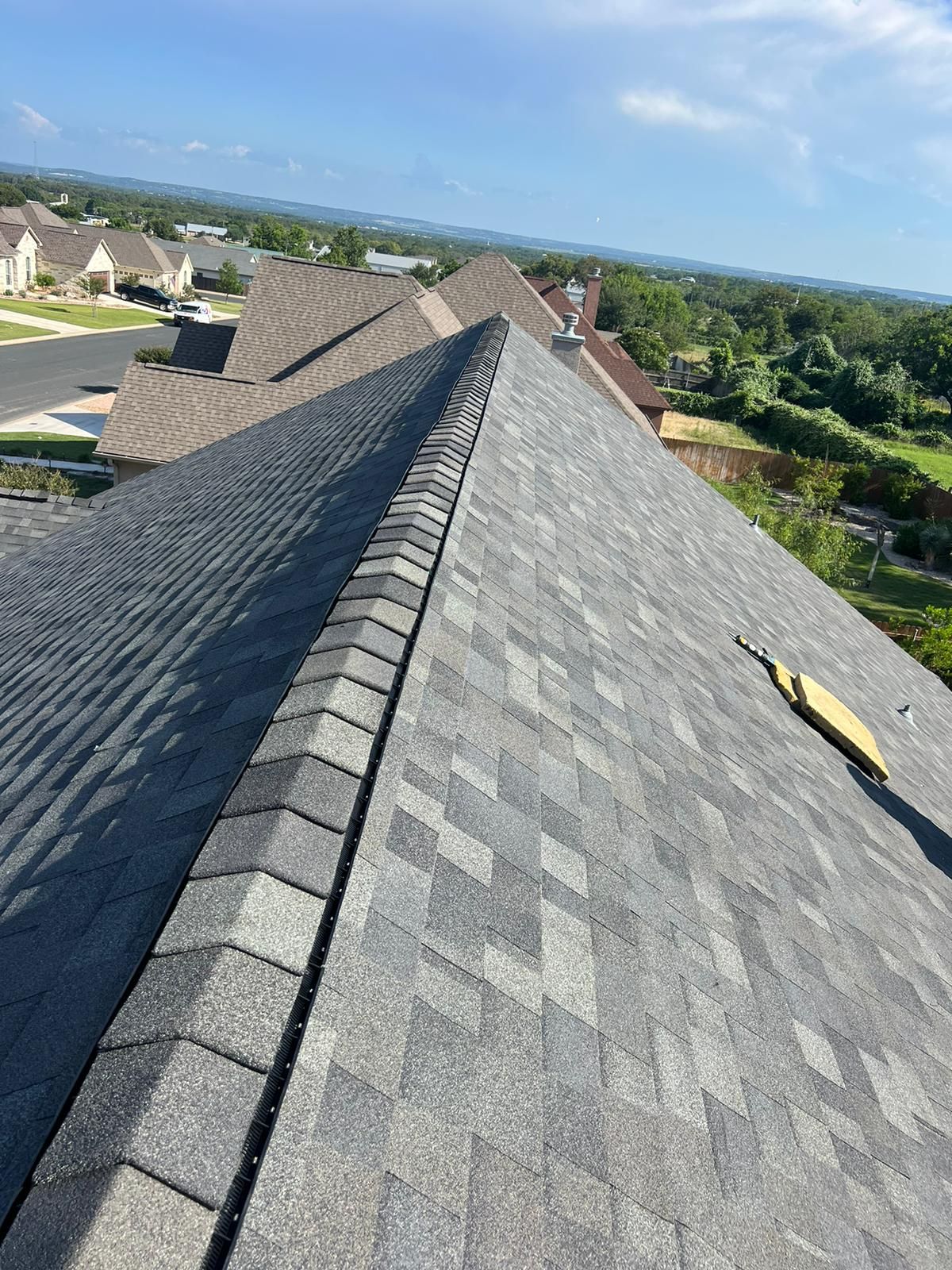 Architectural Shingle Roof Replacement and Gutter Installation in Fredericksburg by Caliber Restoration LLC