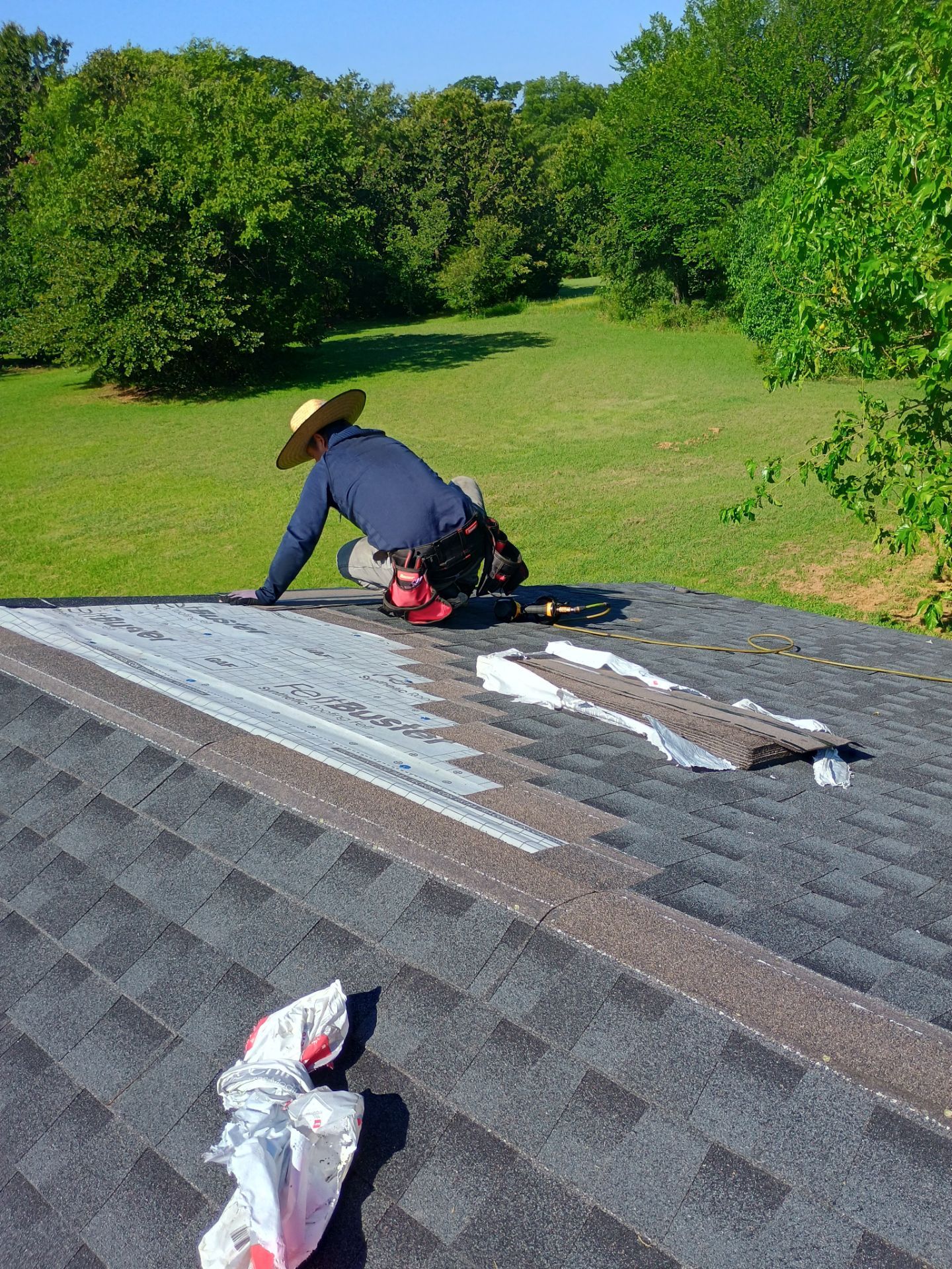 Storm Damage Restoration and Complete Roof Replacement in Pauls Valley by BANA Roofing and Solar Supply