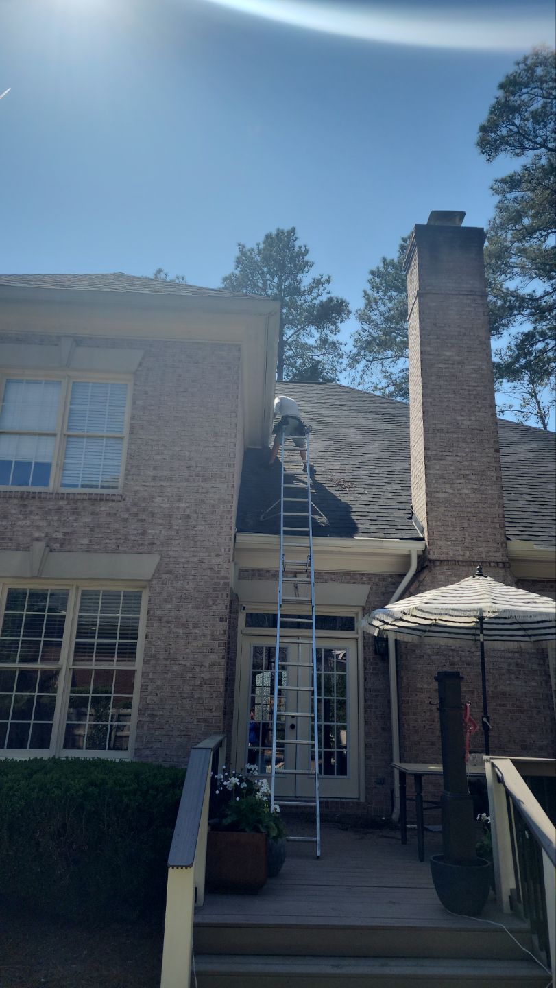 Roof Repair with PermaBoots, Gutter Installation, Cleaning, using 6" Seamless Gutters and Leaf Filter Guards by Indigo State Roofing