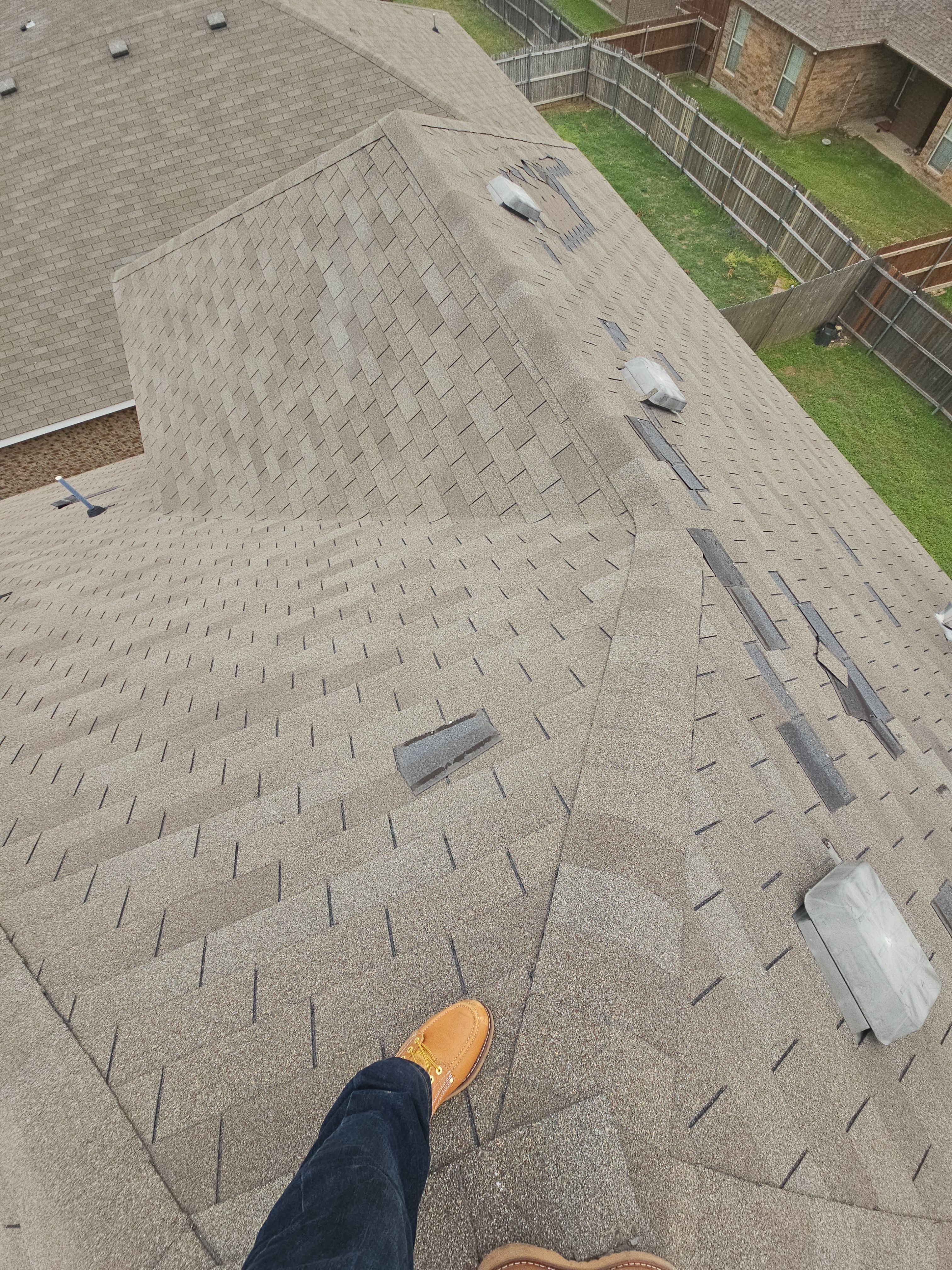 Extensive Wind Damage Repair in Midlothian, TX by road roofing llc