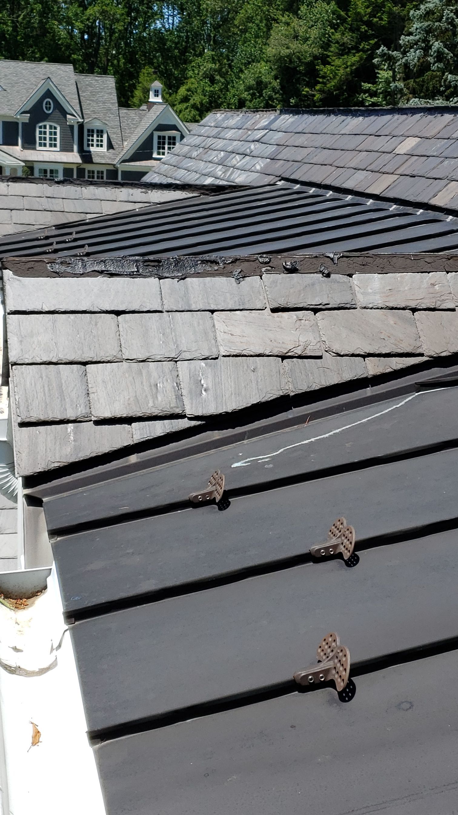 Slate repair in Guilford by Roof Right Inc