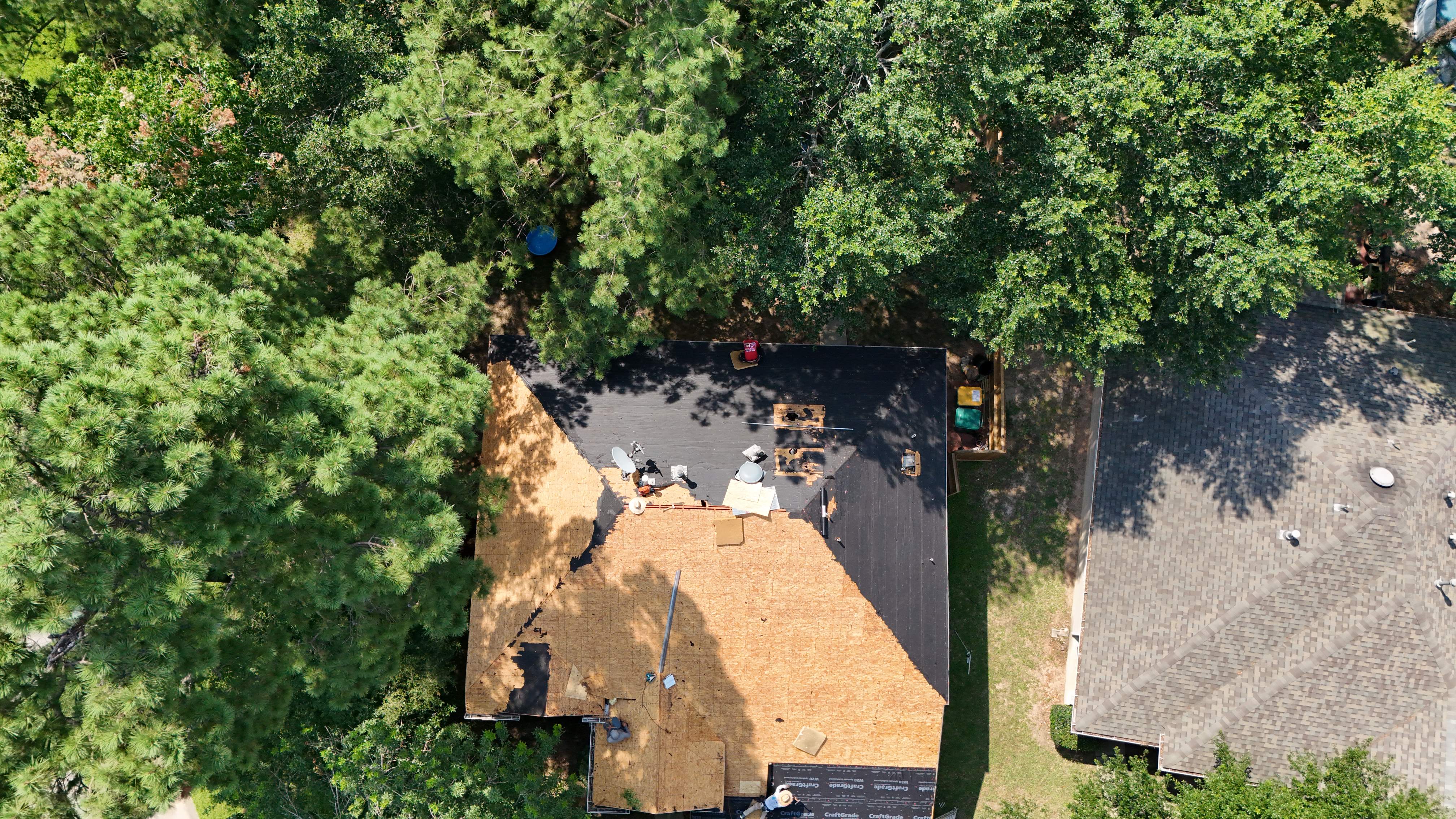 Complete Roof Replacement Under the Pines — The Woodlands Area, TX by PL Roofing & SB Roofing, LLC.