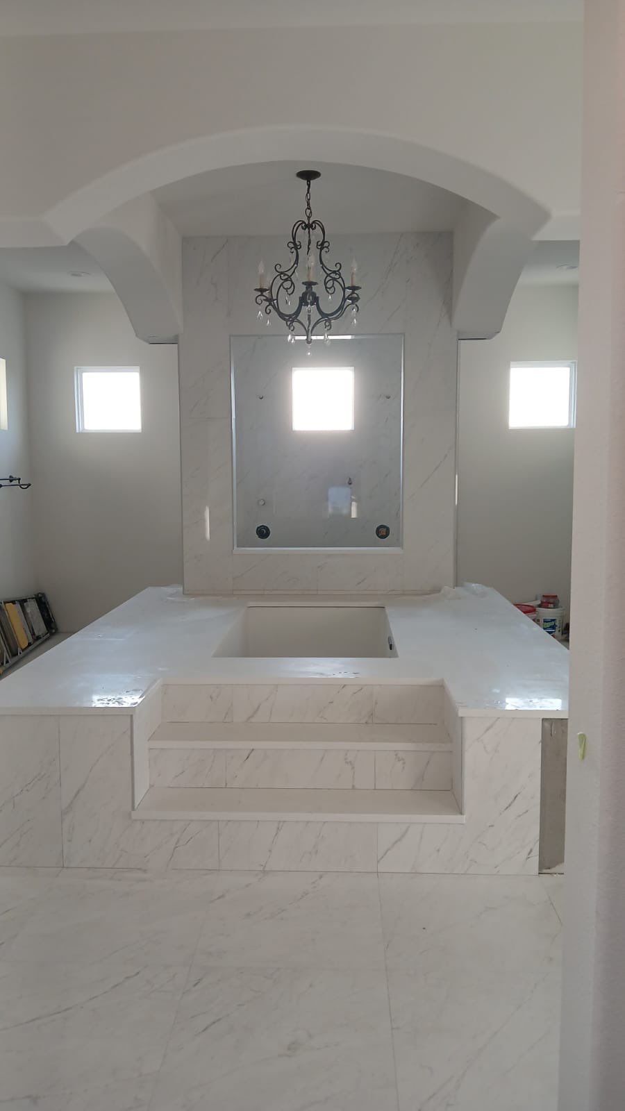Kitchen and Bathroom Remodel Featuring Custom Stone and Tile in Mico by Mena stone surfaces