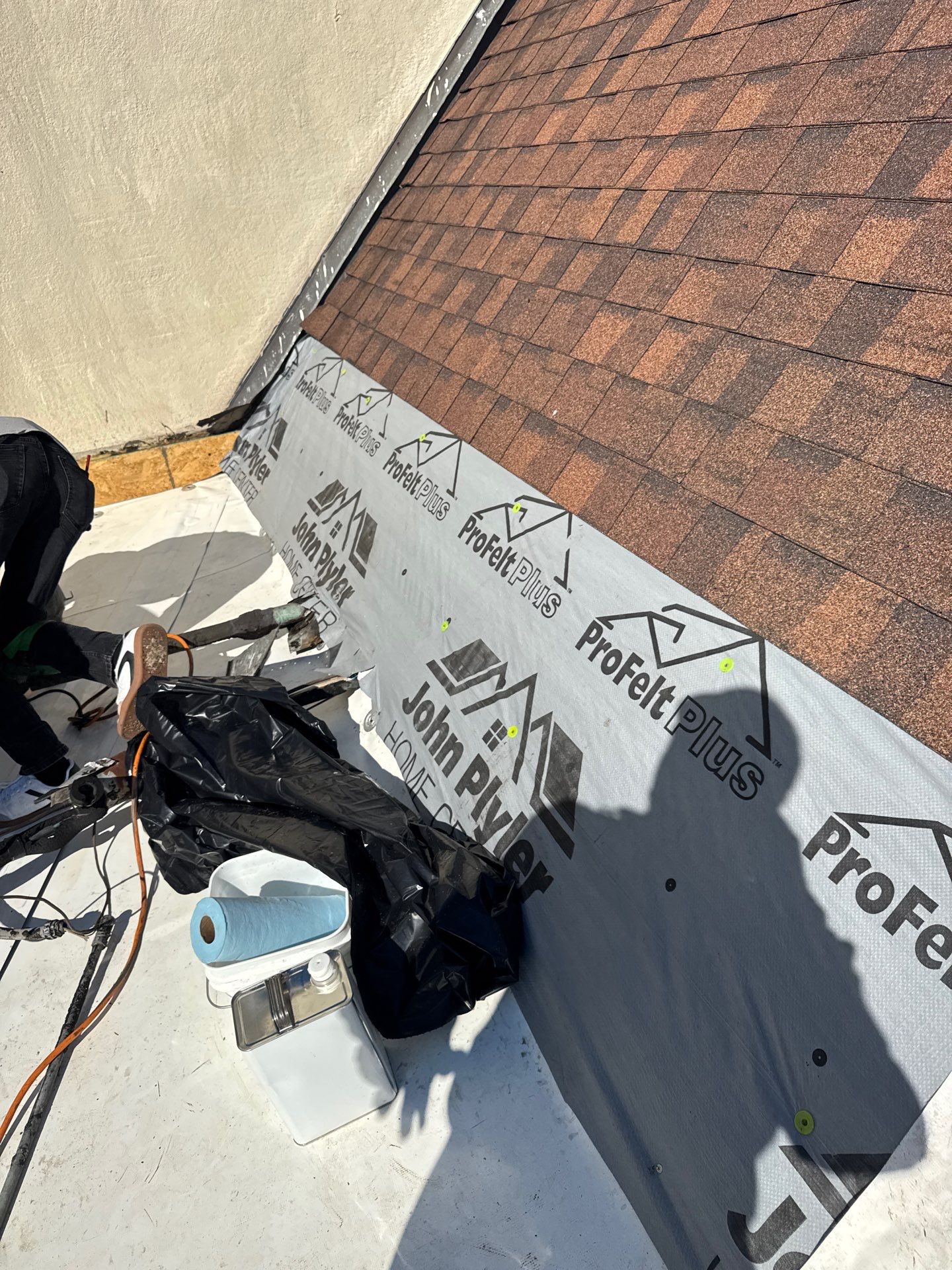 Commercial Roof Replacement using Malarkey Vista Shingles and 50 mil PVC by Hostetler Roofing