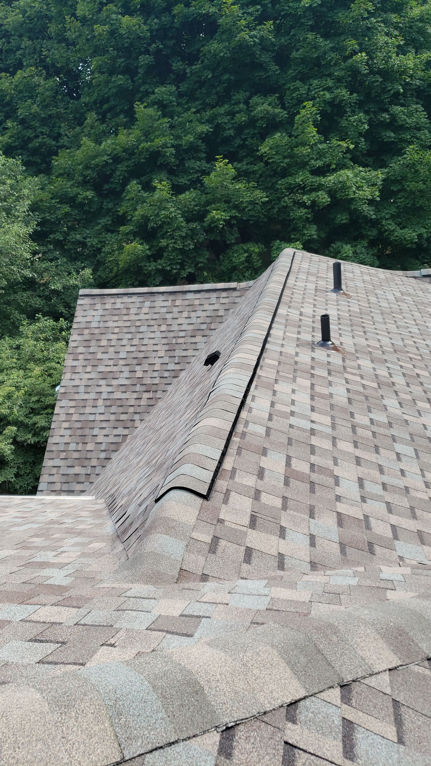 Brand: Atlas Pinnacle Color:  Majestic Shak Drip Edge: White by Eagle Eye Roofing