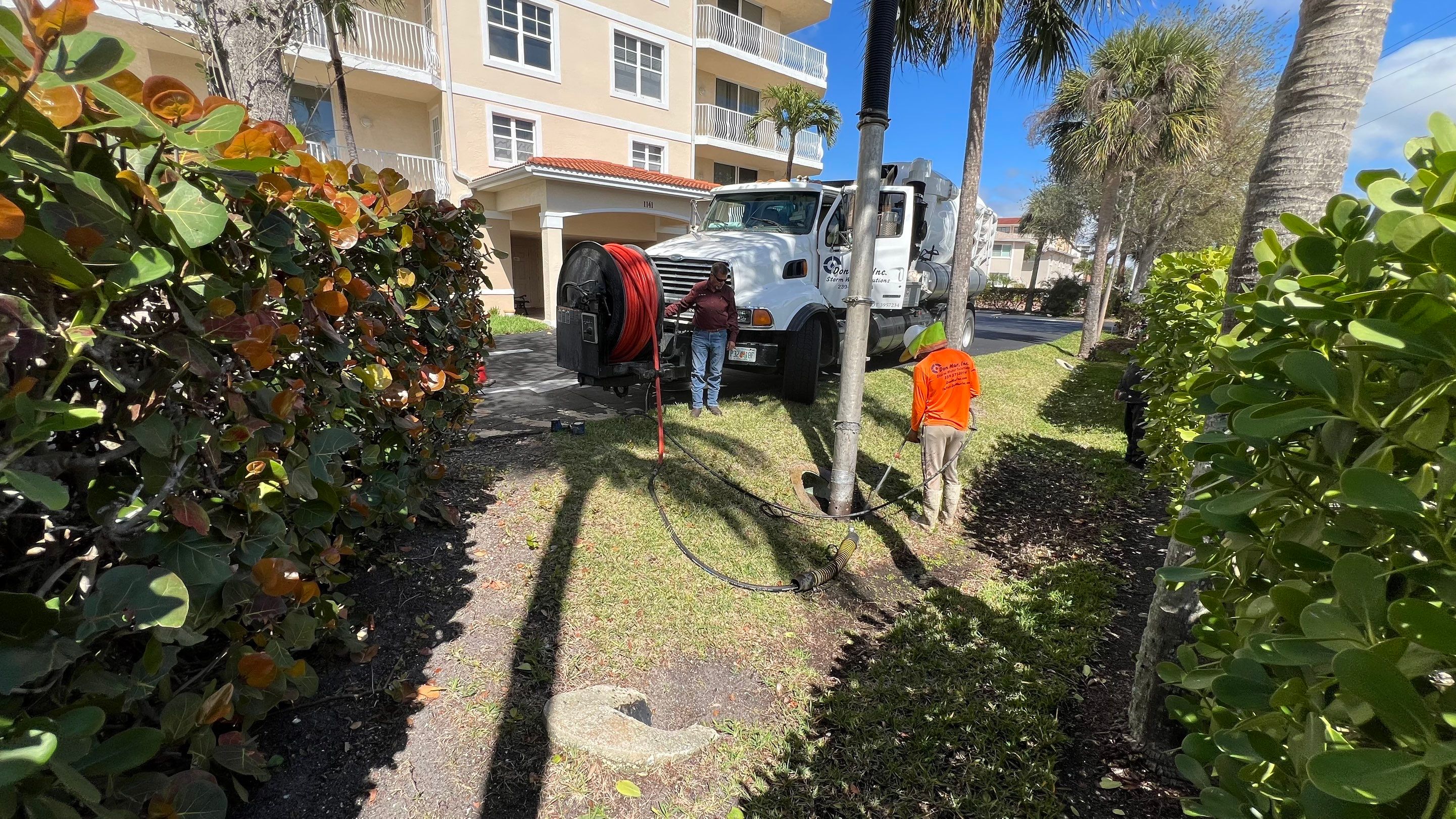 Condo Complex Stormwater System Maintenance by Don Mar, Inc. Storm Water Solutions