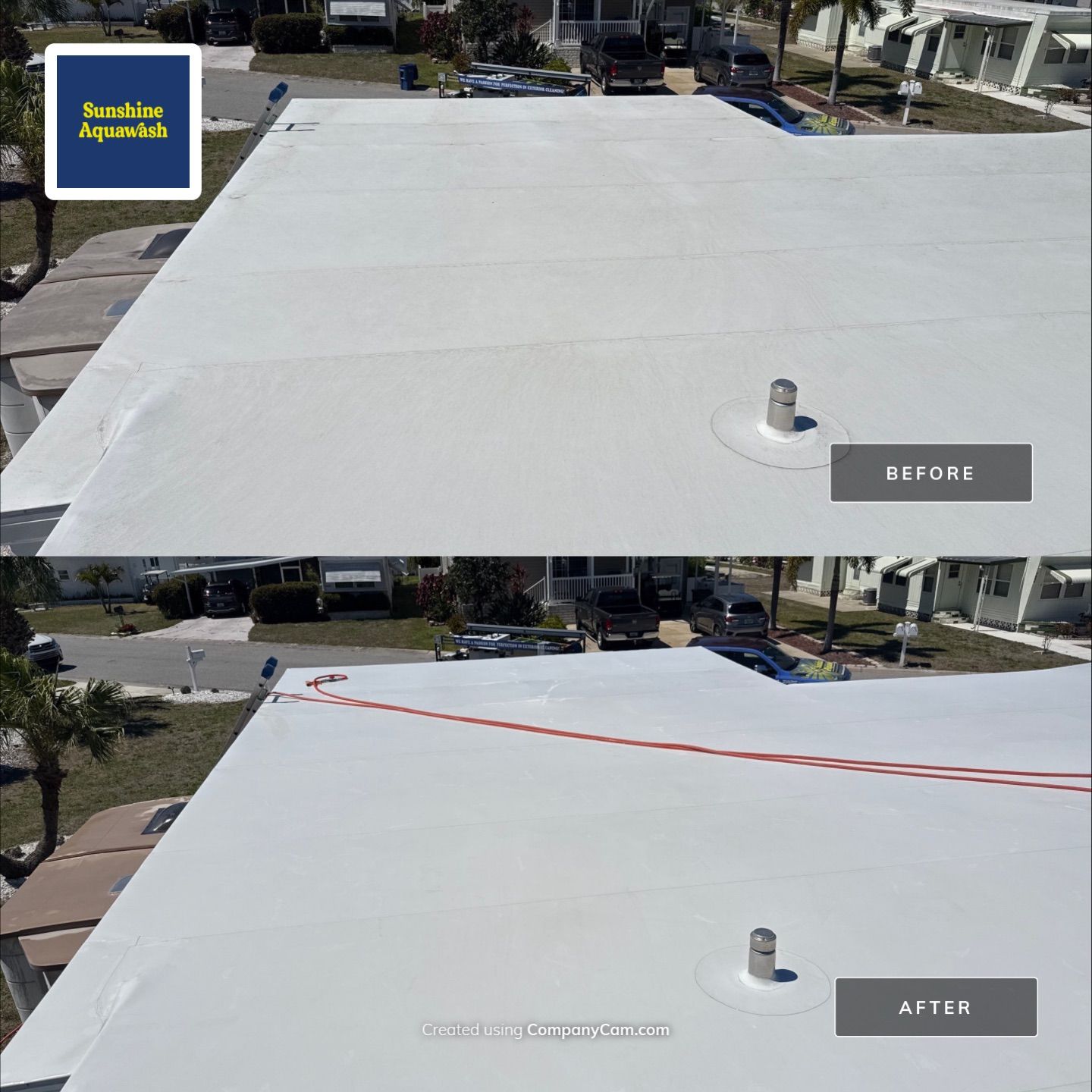 TPO Roof Cleaning – Tri-Par Estates, Sarasota, FL (5-Star Review) by Sunshine AquaWash