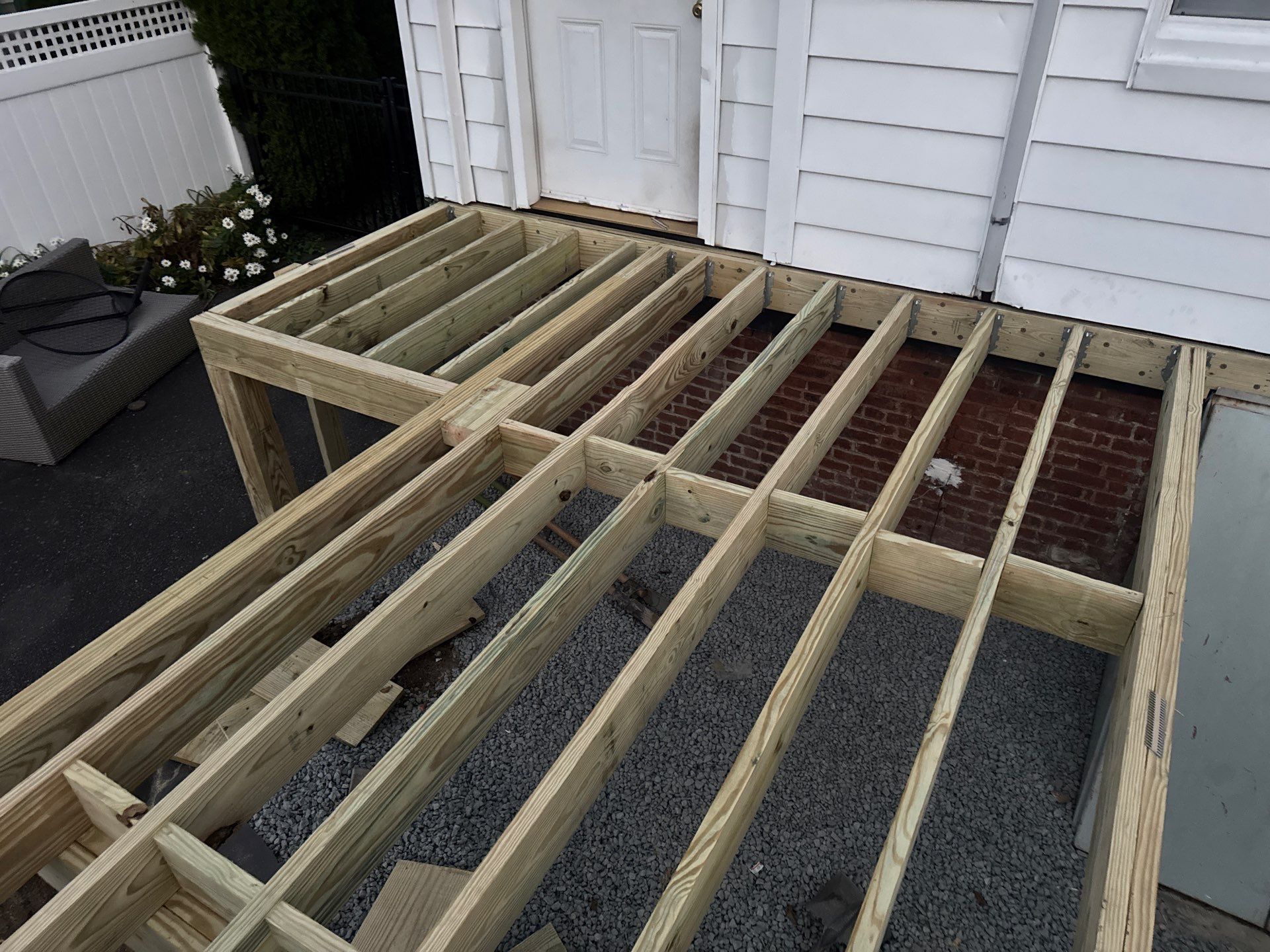 new deck with cable rails in Montclair NJ by deck guardian