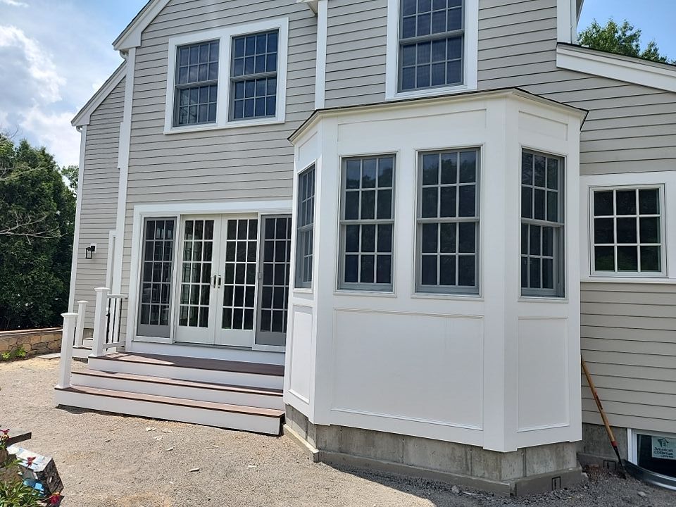 Siding on new construction in Brookline, MA by UBrothers Construction