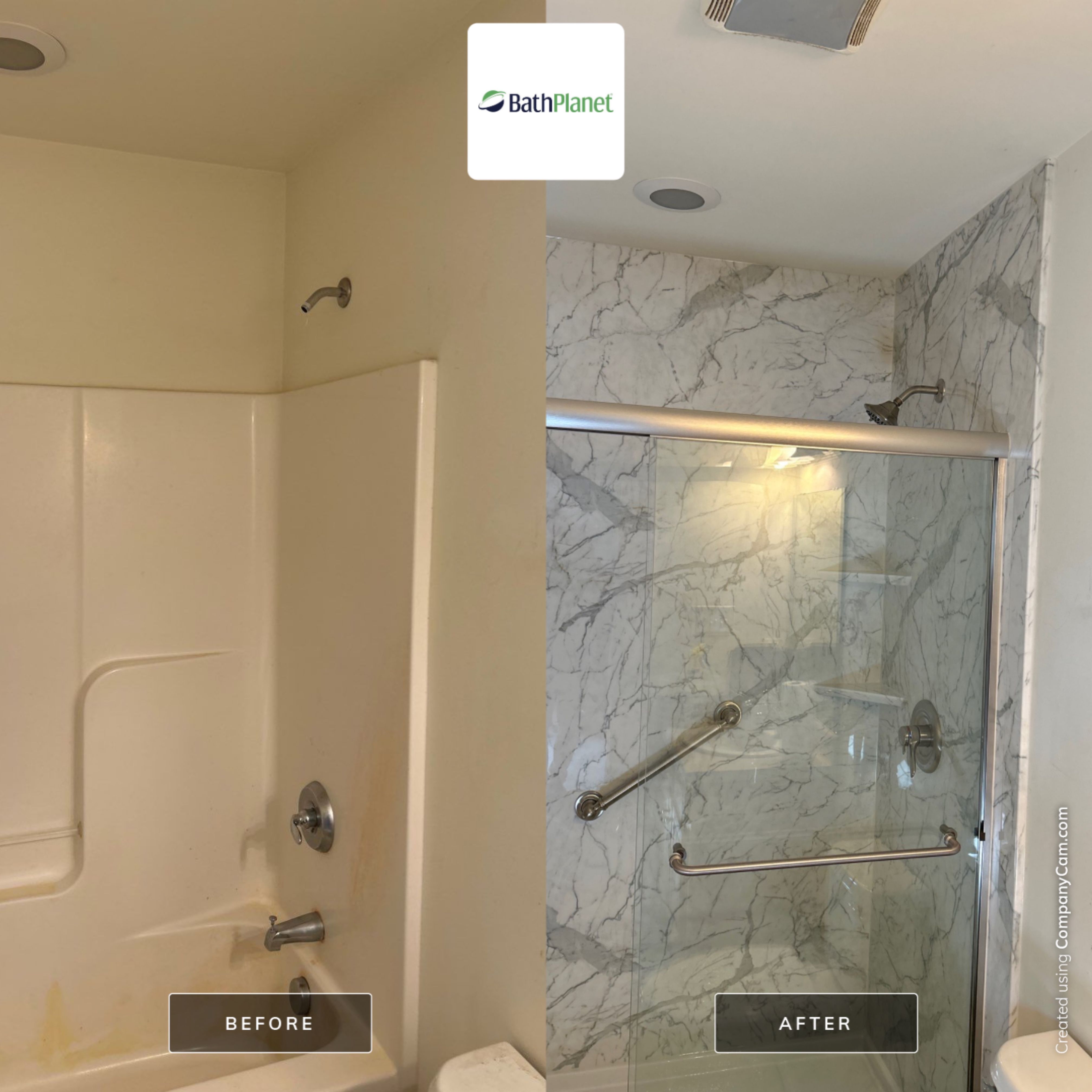 2 Tub to Shower Conversions by BathPlanet SW Virginia