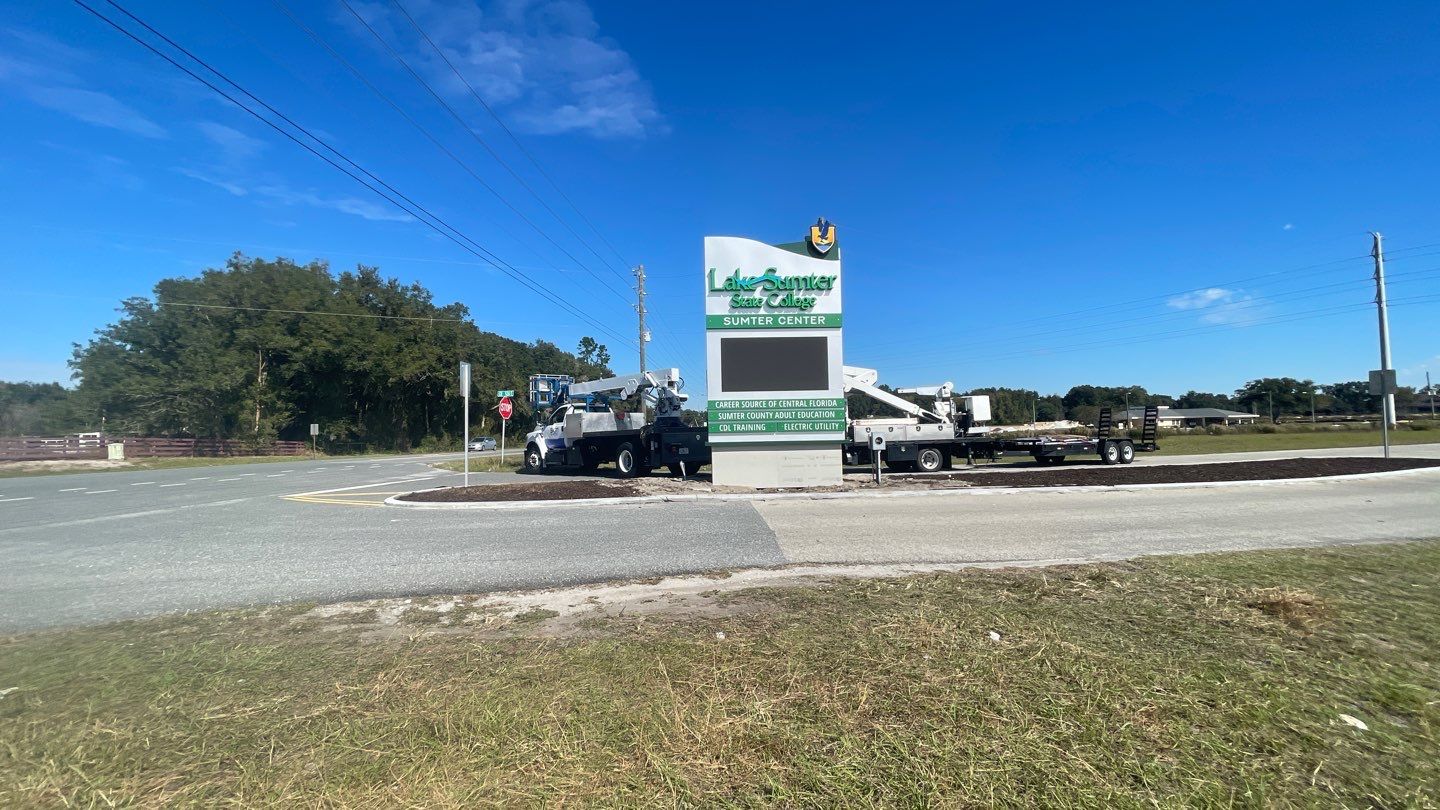 Monument Sign for Lake Sumter State College by SignCrafters