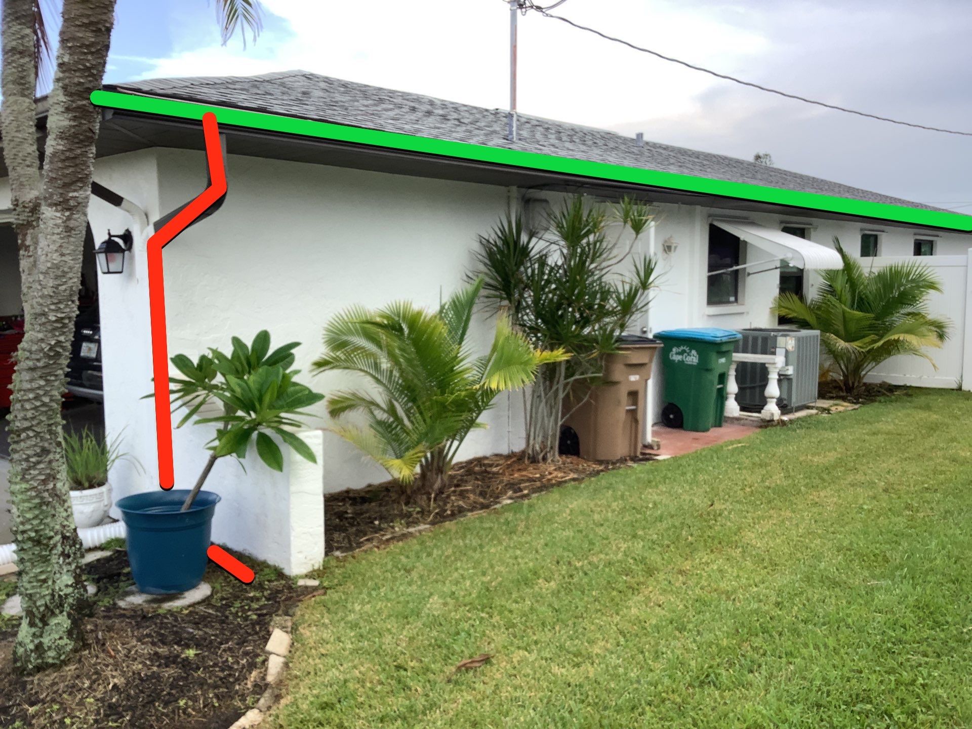 6 Inch Seamless Gutters using Musket Brown Seamless Gutters in Cape Coral FL by Gutter Professors