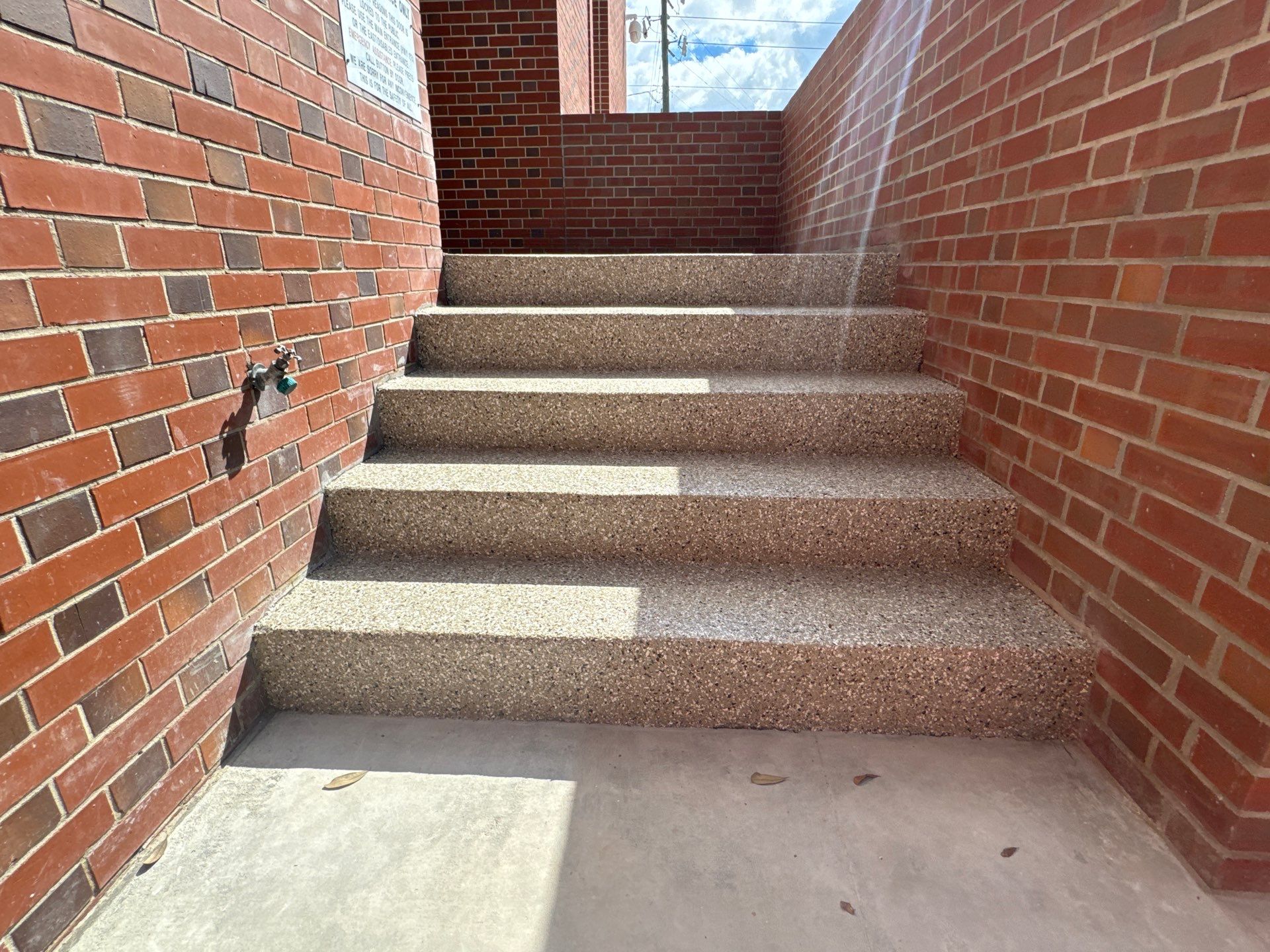Lake Butler Courthouse in Lake Butler, FL in Pebble Beach by Cross Creek Concrete Coatings