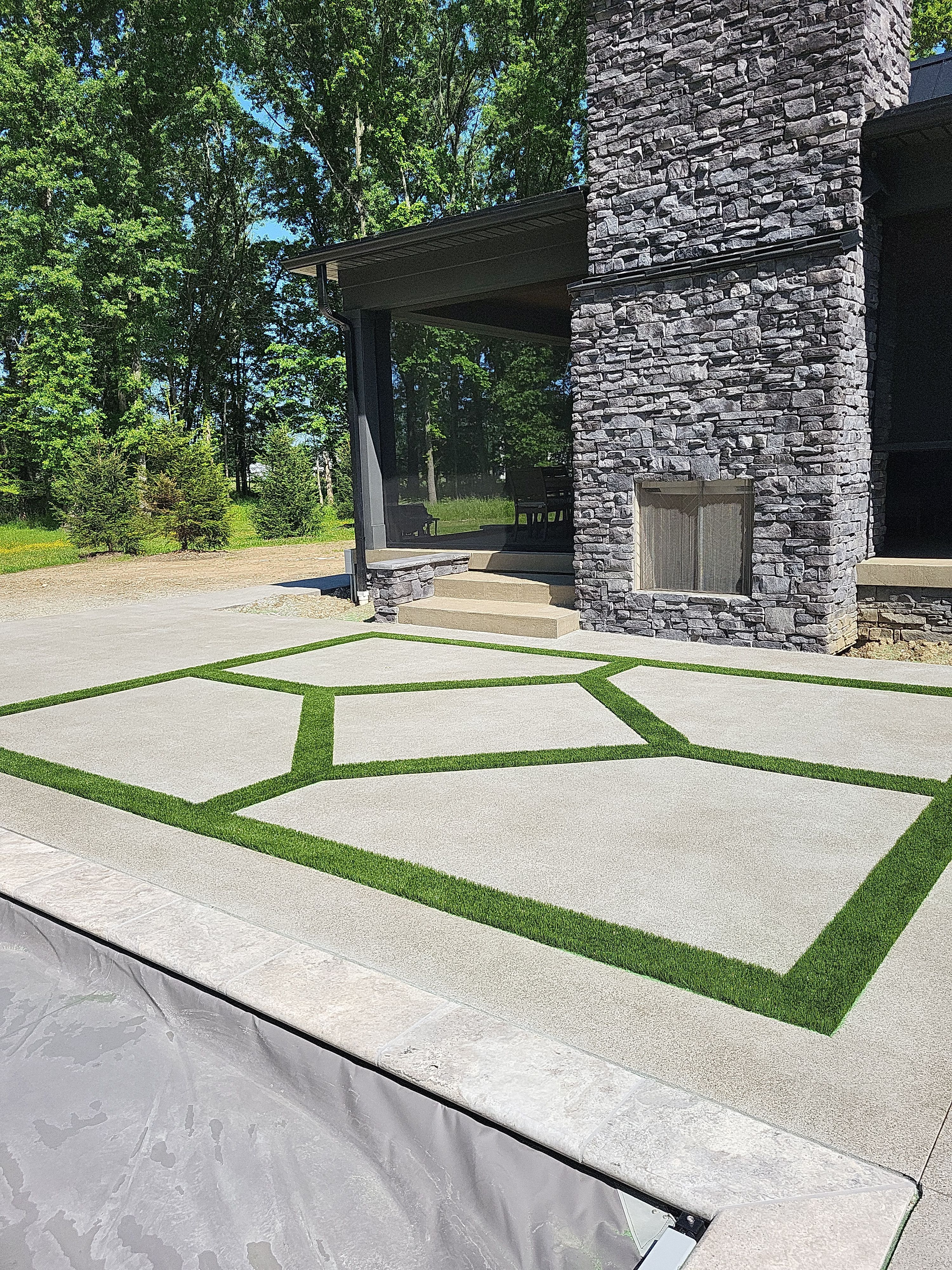 Luxury Turf Strips in Galena, OH by Southwest Greens Midwest