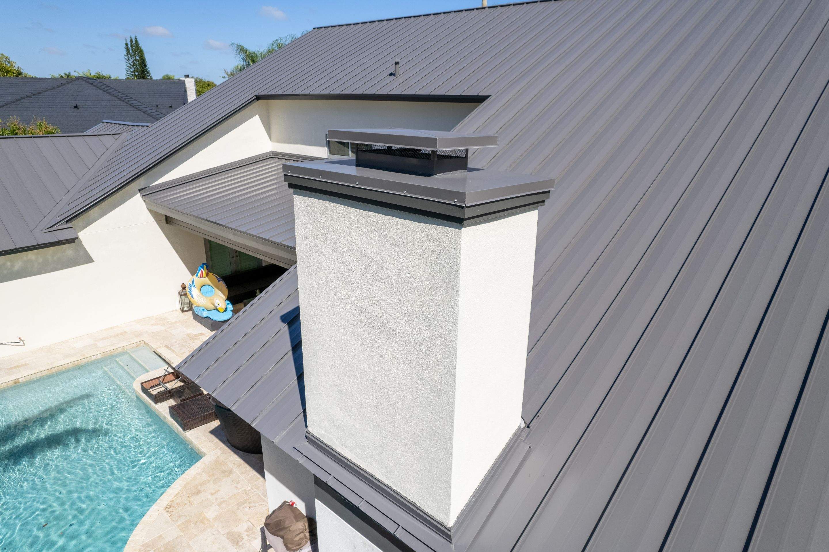 Metal Roof - Galvalume - Charcoal by Istueta Roofing