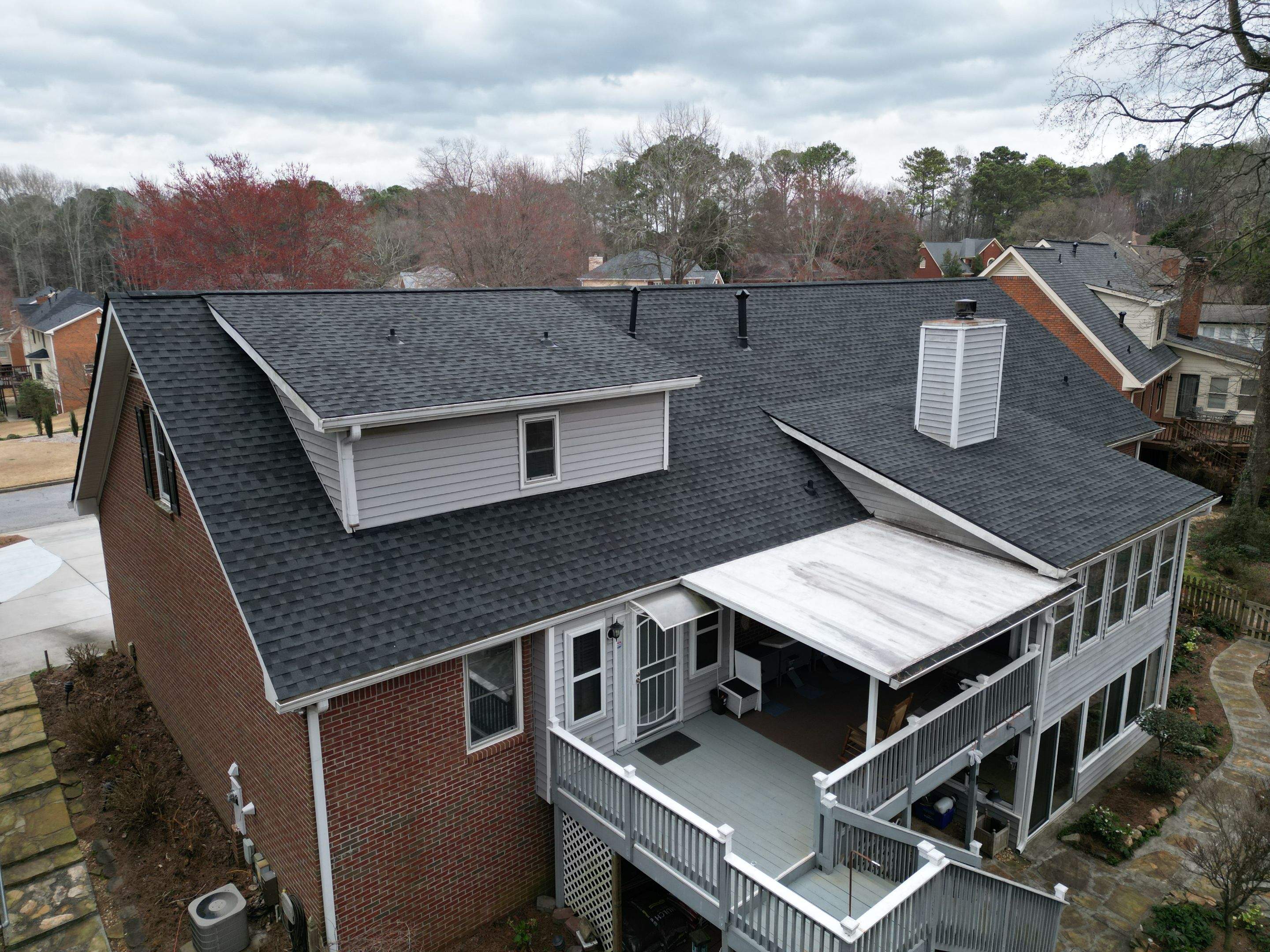 Roof Replacement Gutters & Downspouts by Deerfield Roofing LLC