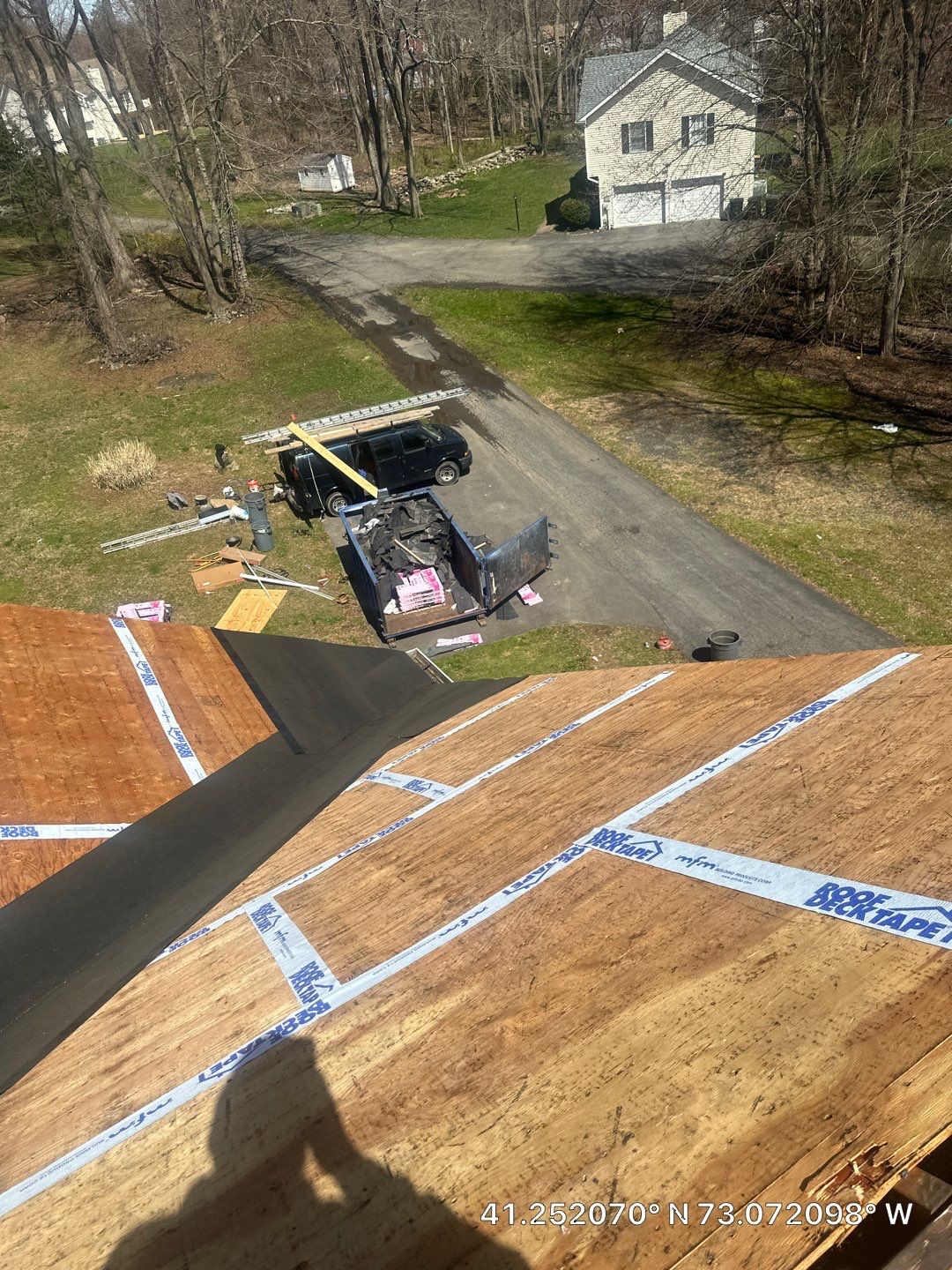 Residential Roofing Installation using Owens Corning TruDefinition Duration AR - Estate Gray & New Harvey Windows by A Plus Exterior