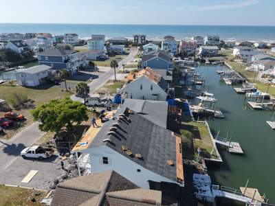 2 Roof Replacements in Progress | Holden Beach Local Roofers by RGR Construction and Roofing, LLC