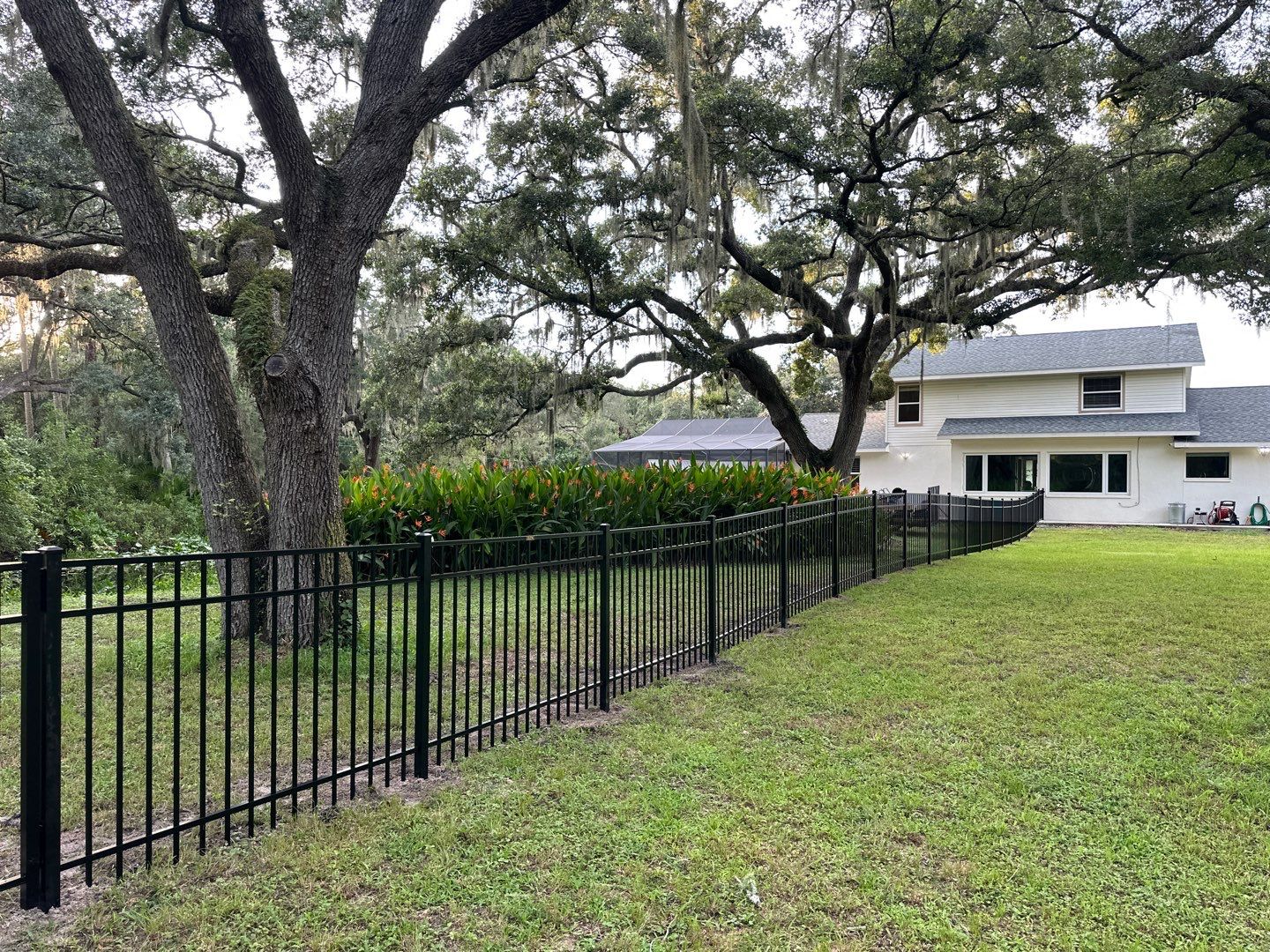 Aluminum Fence Installation using 3 Rail Aluminum Fence and 4Ft High Wood Labor by Asap fence and gates, LLC