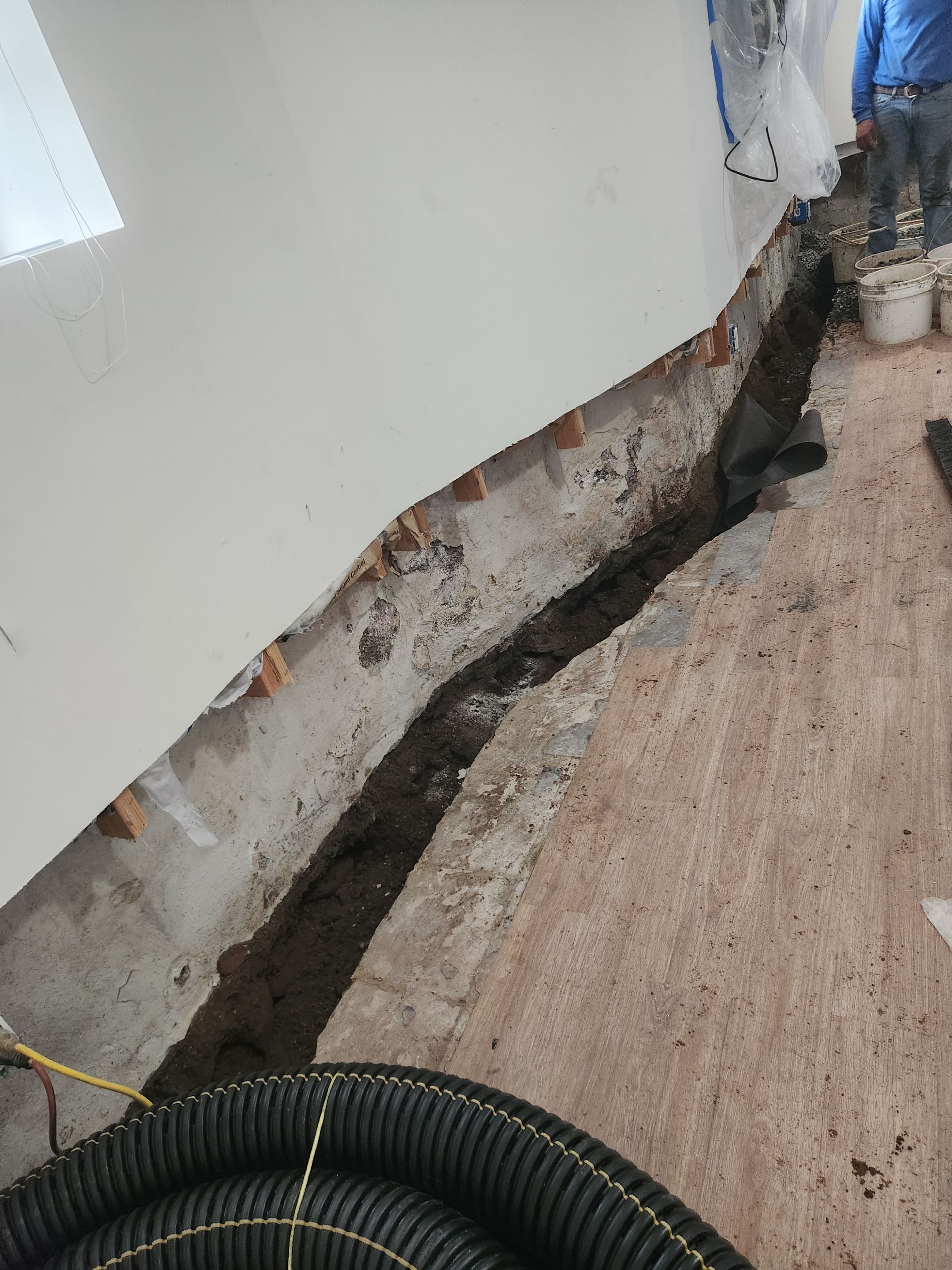 Interior French Drain Kearny NJ by Pure Service Pro, LLC 