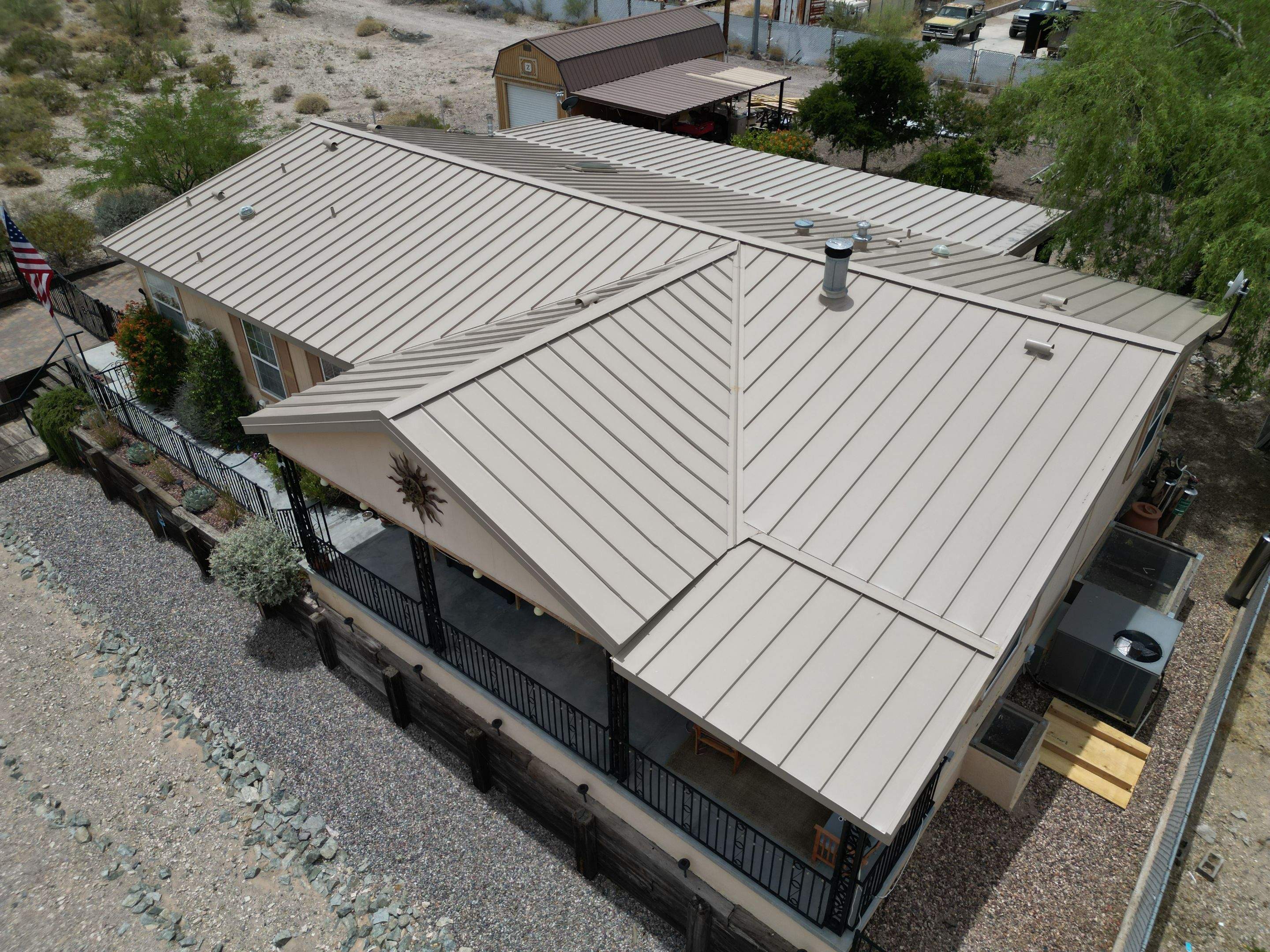Champagne Standing Seam by Reimagine Roofing
