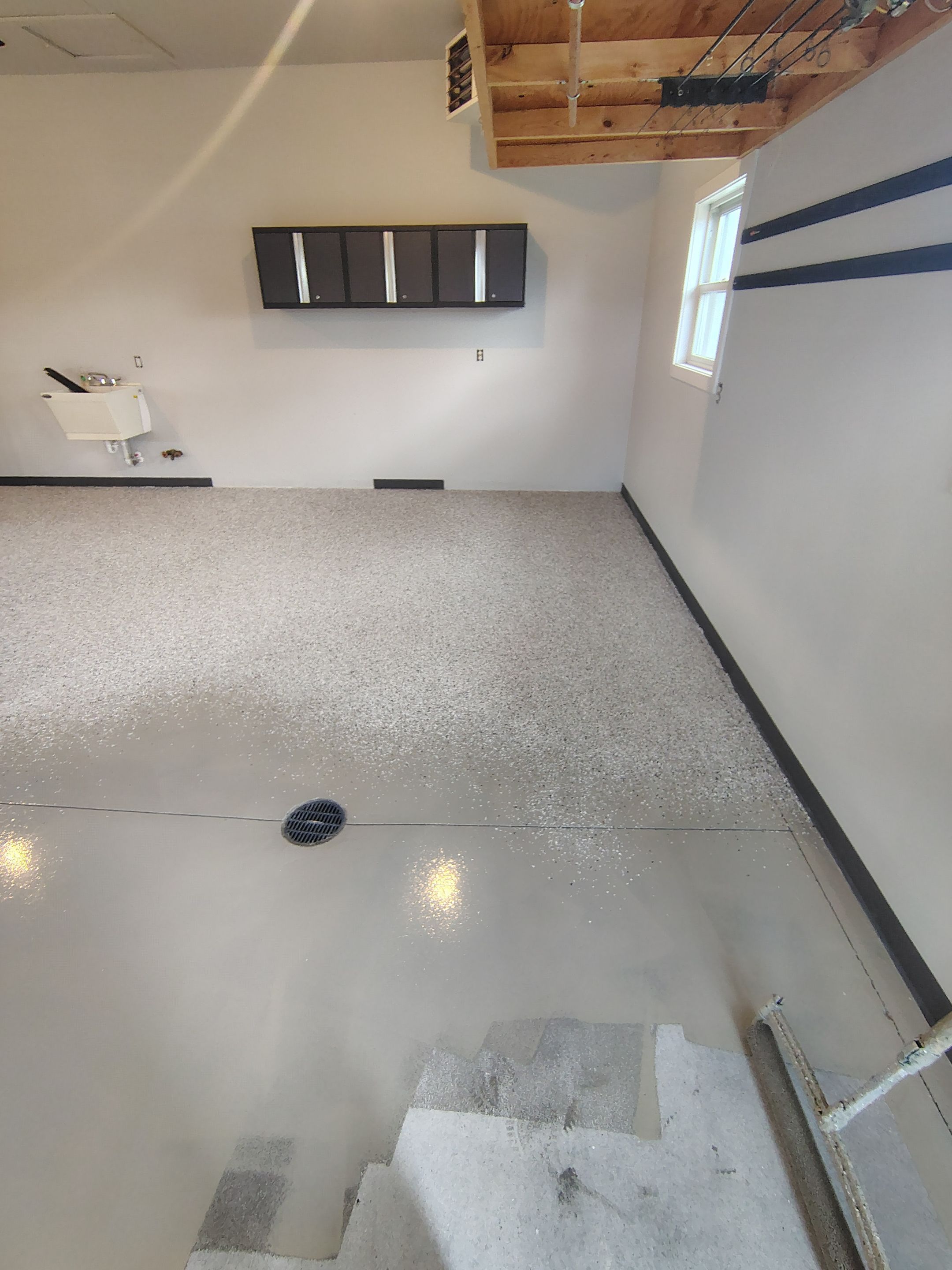 Multi-Car Garage Concrete Coating and Crack Repair in Dell Rapids by Select Painting, Coatings & Garage Cabinets