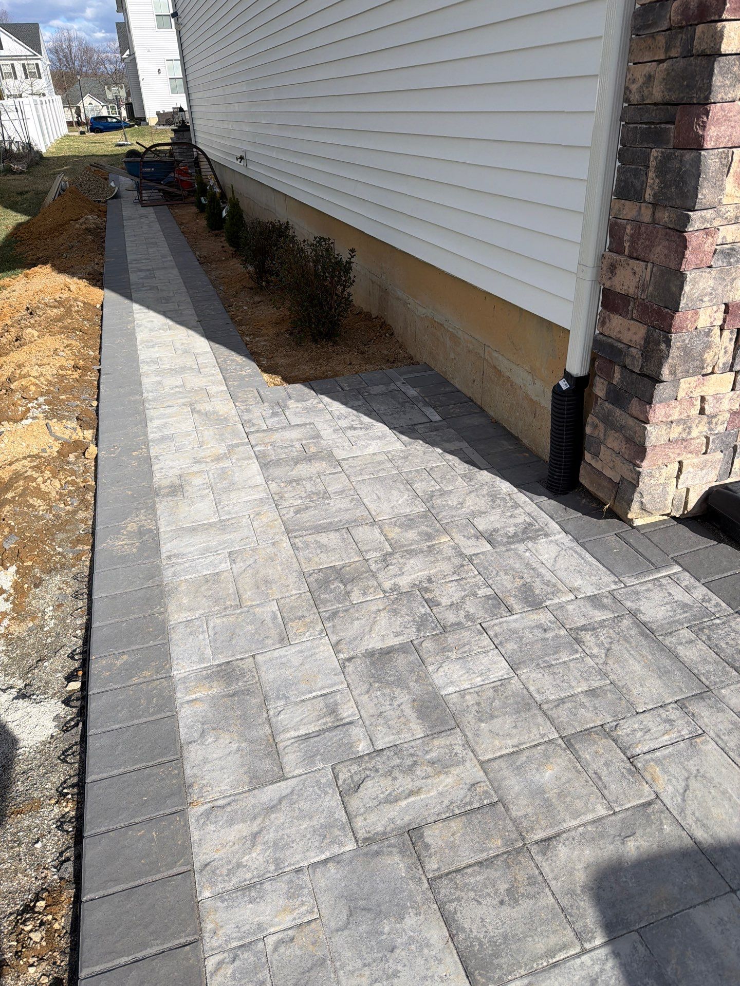 Custom Belgard Paver Patio Design & Installation in Delaware by Studio G Indoor Spaces & Outdoor Living