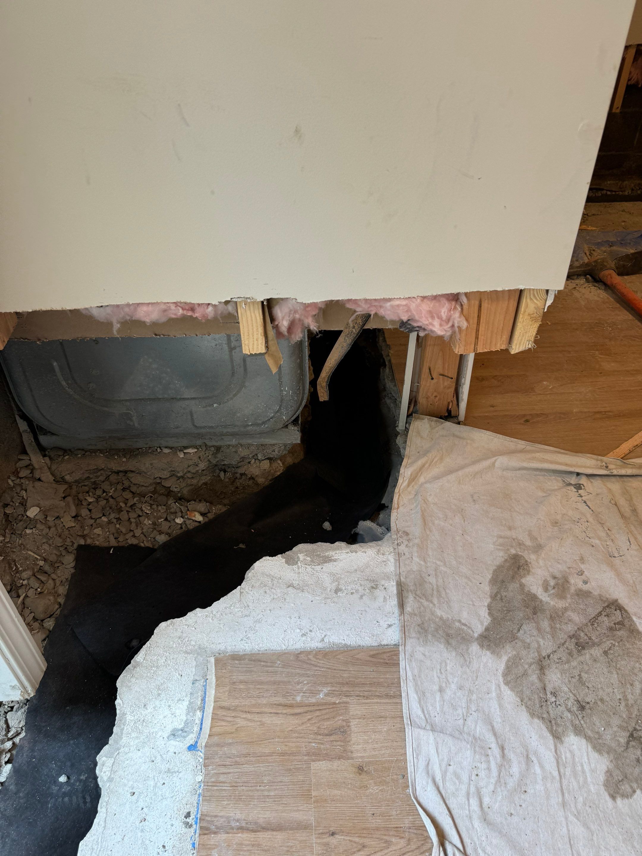 Interior French Drain & Wall Vapor Barrier Boonton NJ by Pure Service Pro, LLC 