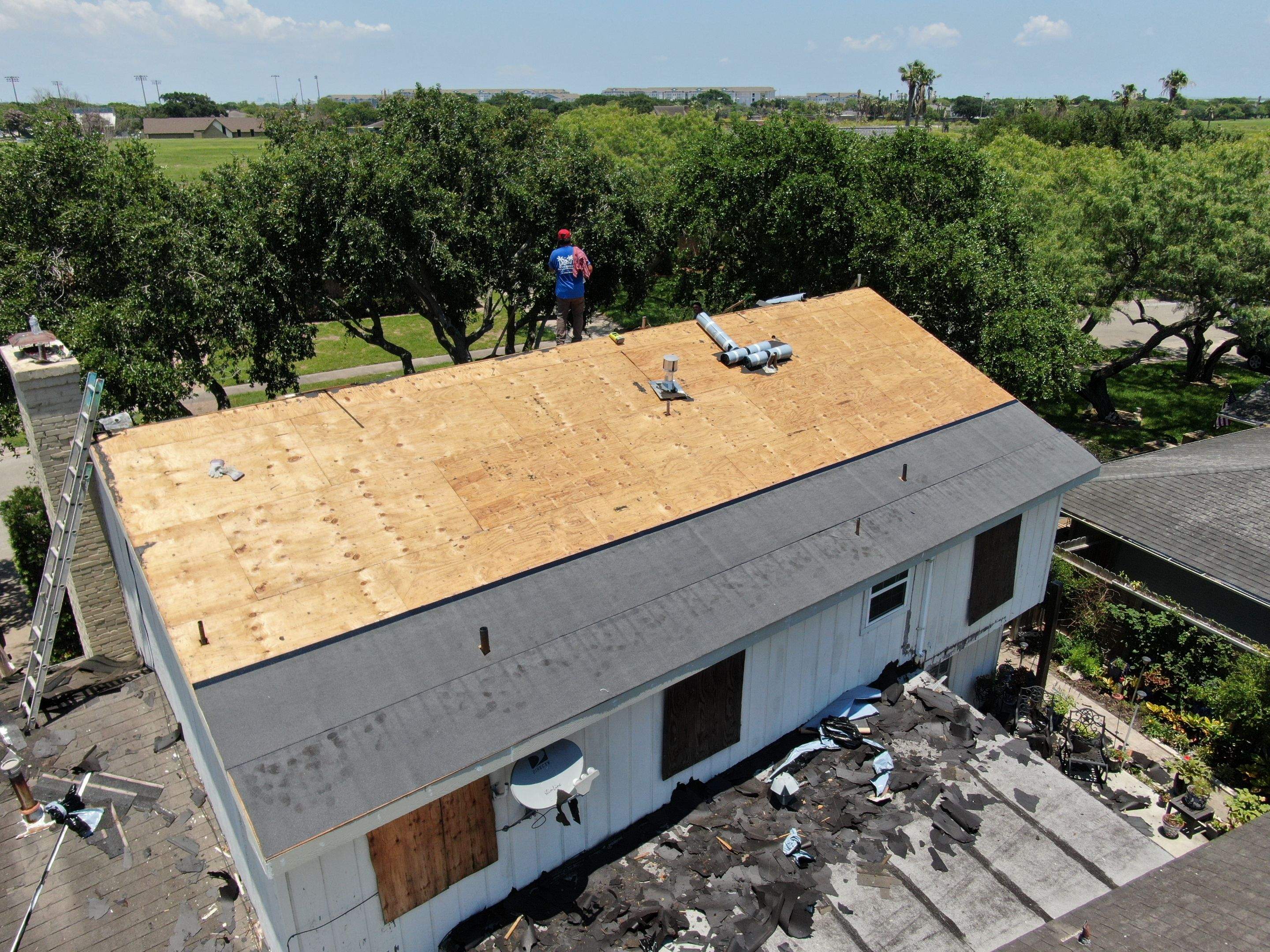 Its to Hot! Insulate this roof by Bayfront Roofing and Construction
