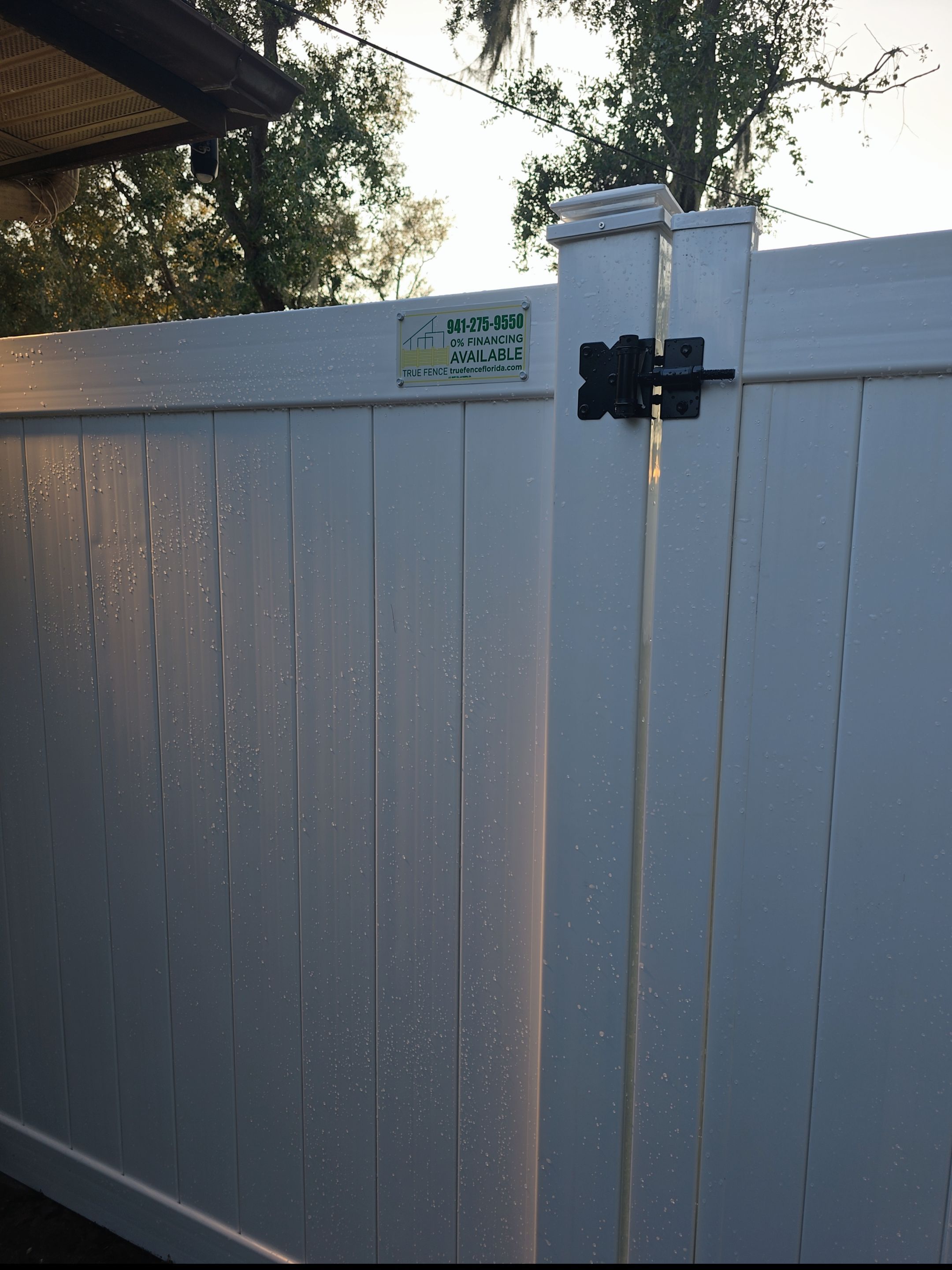 White Vinyl Fence in Port Charlotte by True Fence LLC