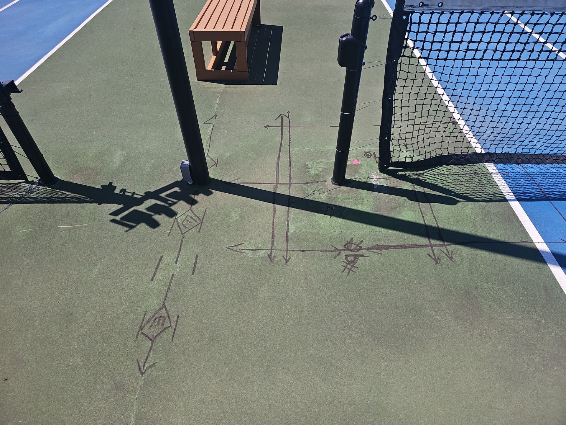 Concrete Assessment Project for Tennis Courts by Alsip Locating Service, LLC