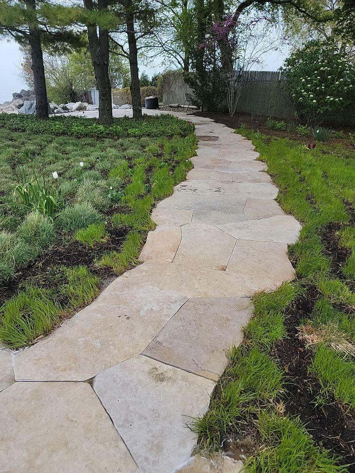 Evanston, IL stone patio cleaning by Northern Power Washing LLC.