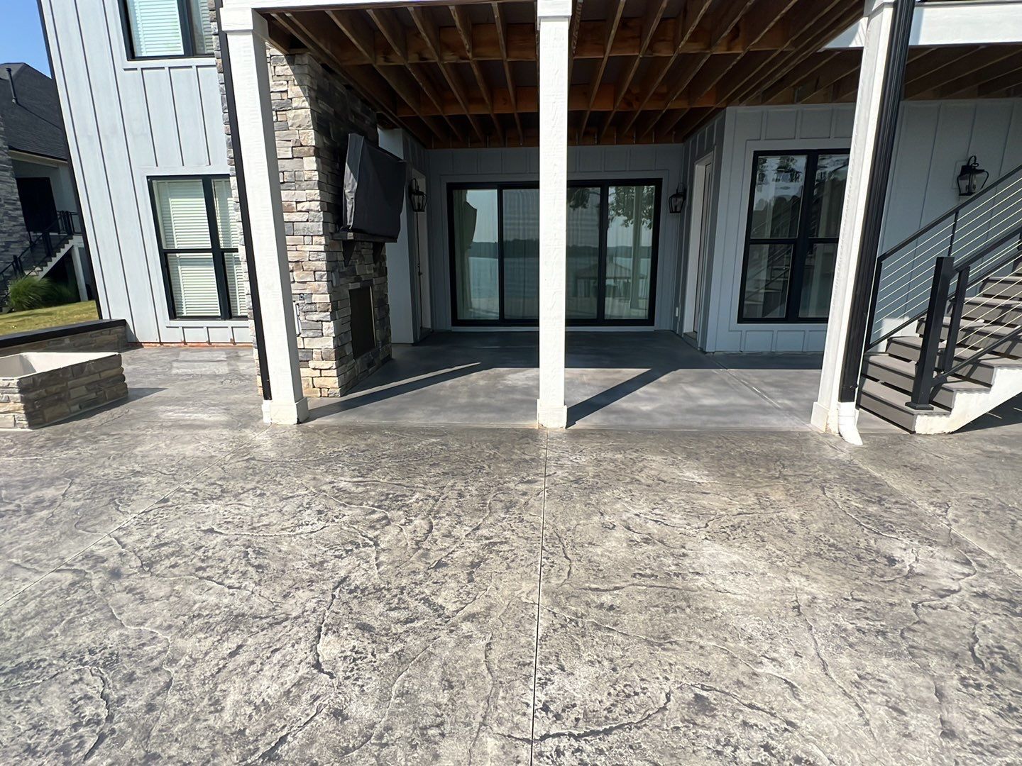 Stamped Concrete Patio by Xtreme Concrete Services