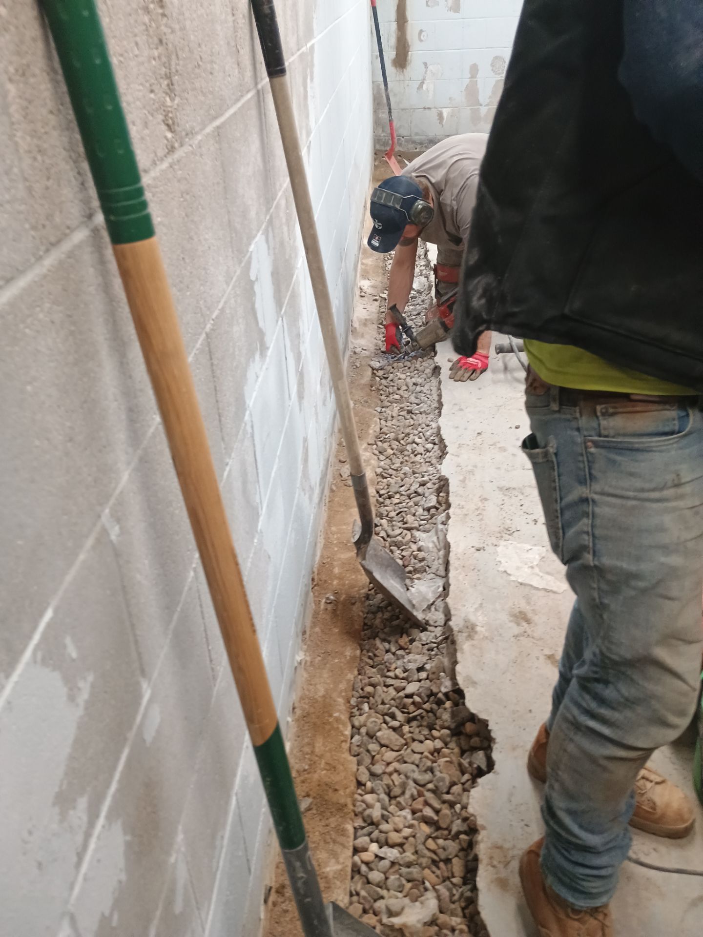 Depressurizing Denny's Basement Wall by Waterproofing Northeast