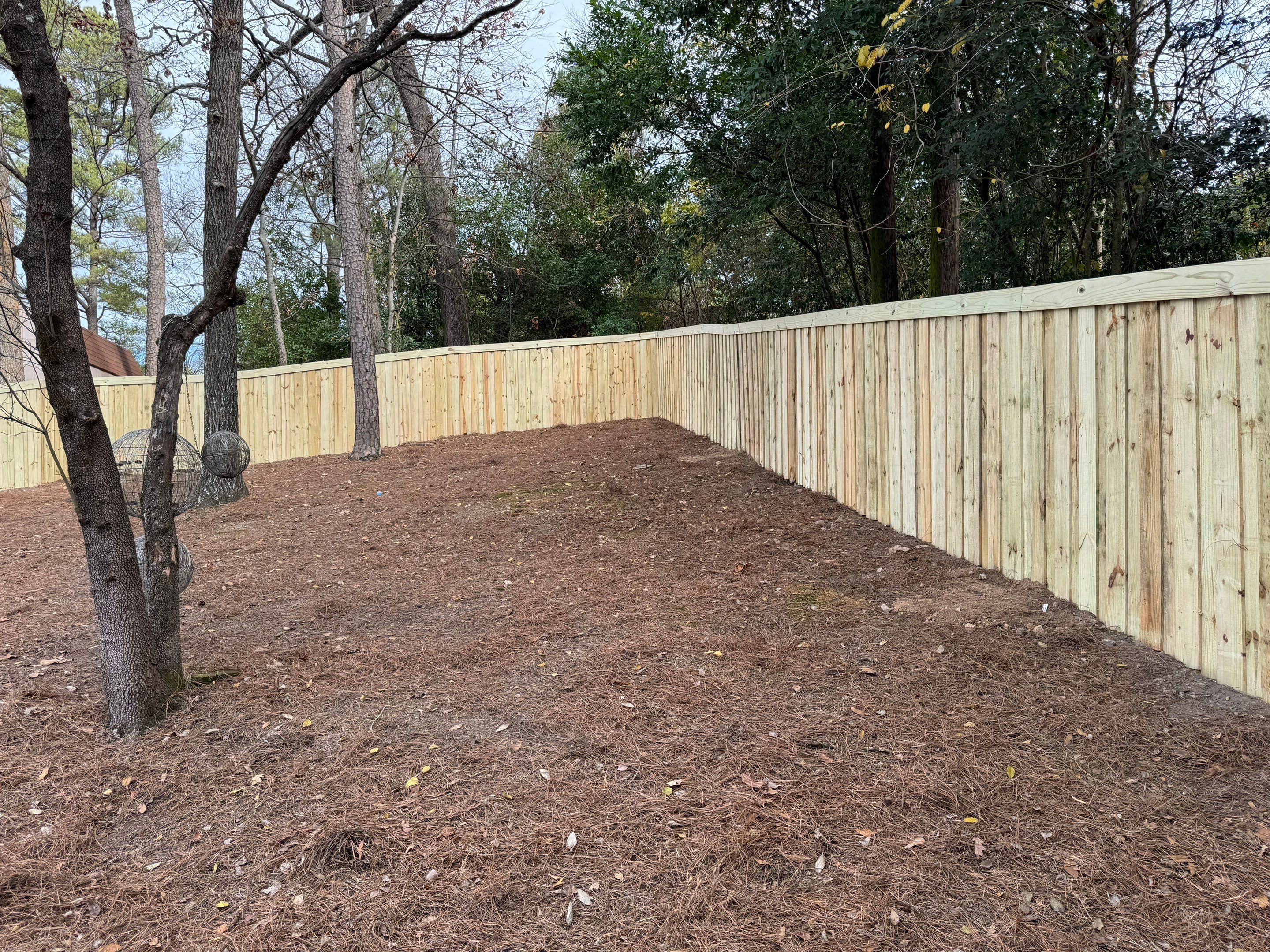 Crestline - Board on Board Fence by Pillar and Pine