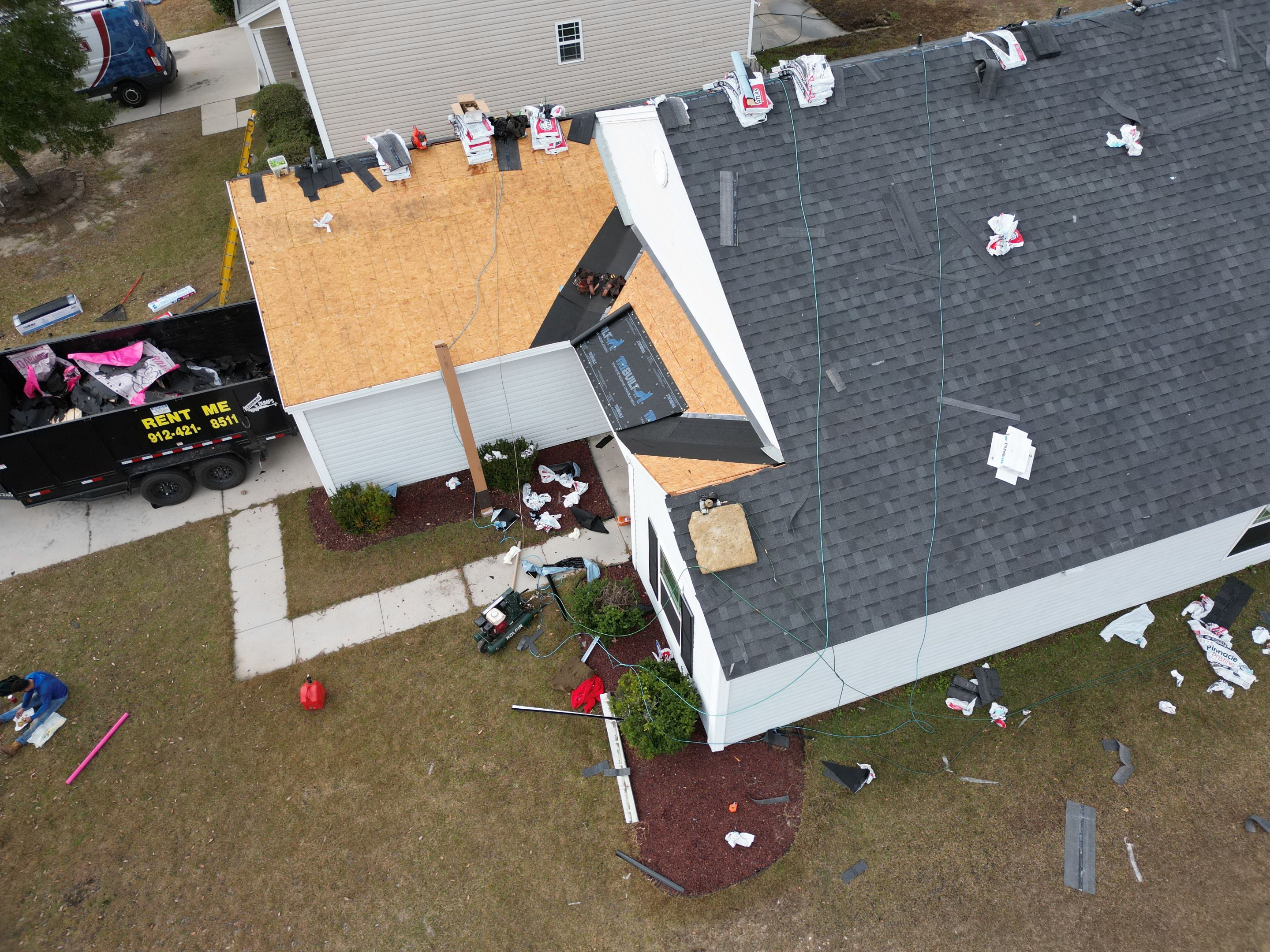 Residential Roofing Installation using Atlas Pinnacle Pristine Black Shadow. by Talya Roofing