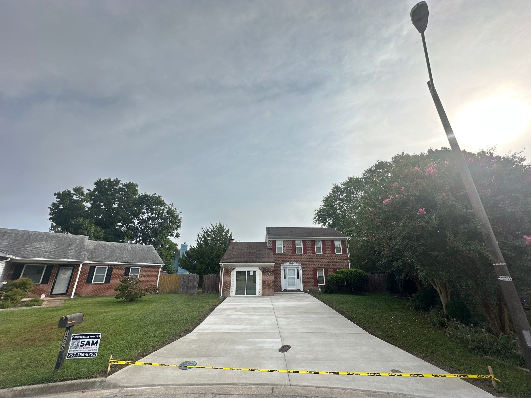 Project in Virginia Beach by Sam The Concrete Man Virginia Beach