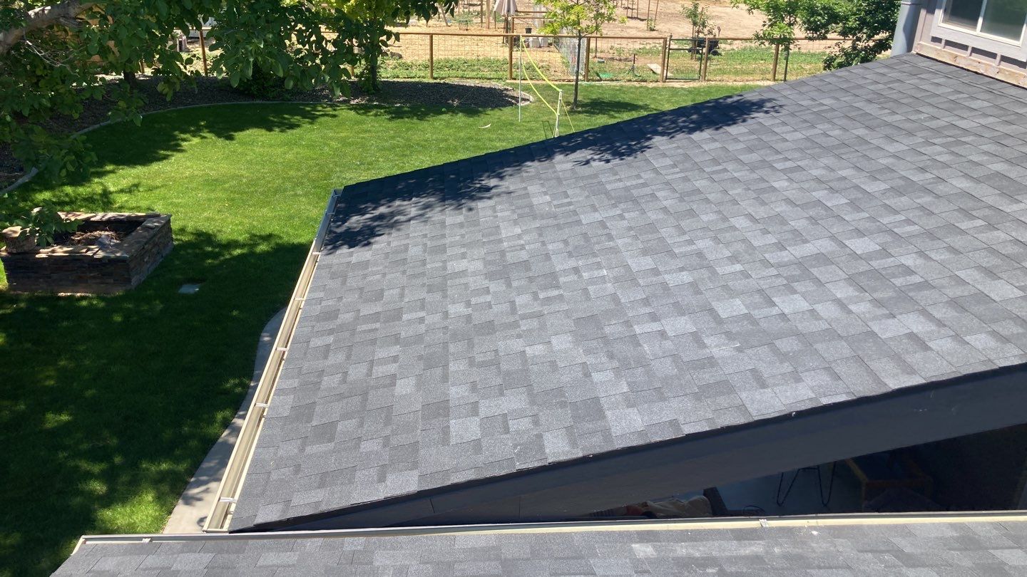 Breaking News!  Happy Homeowner gets a fantastic new roof by ID Roofing LLC