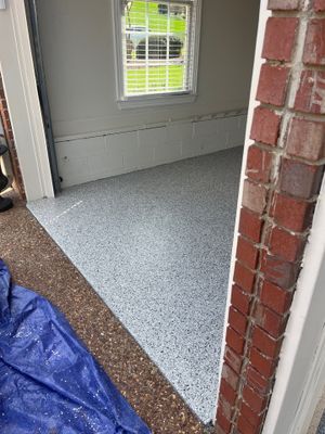 Garage Floor Coating using Coyote