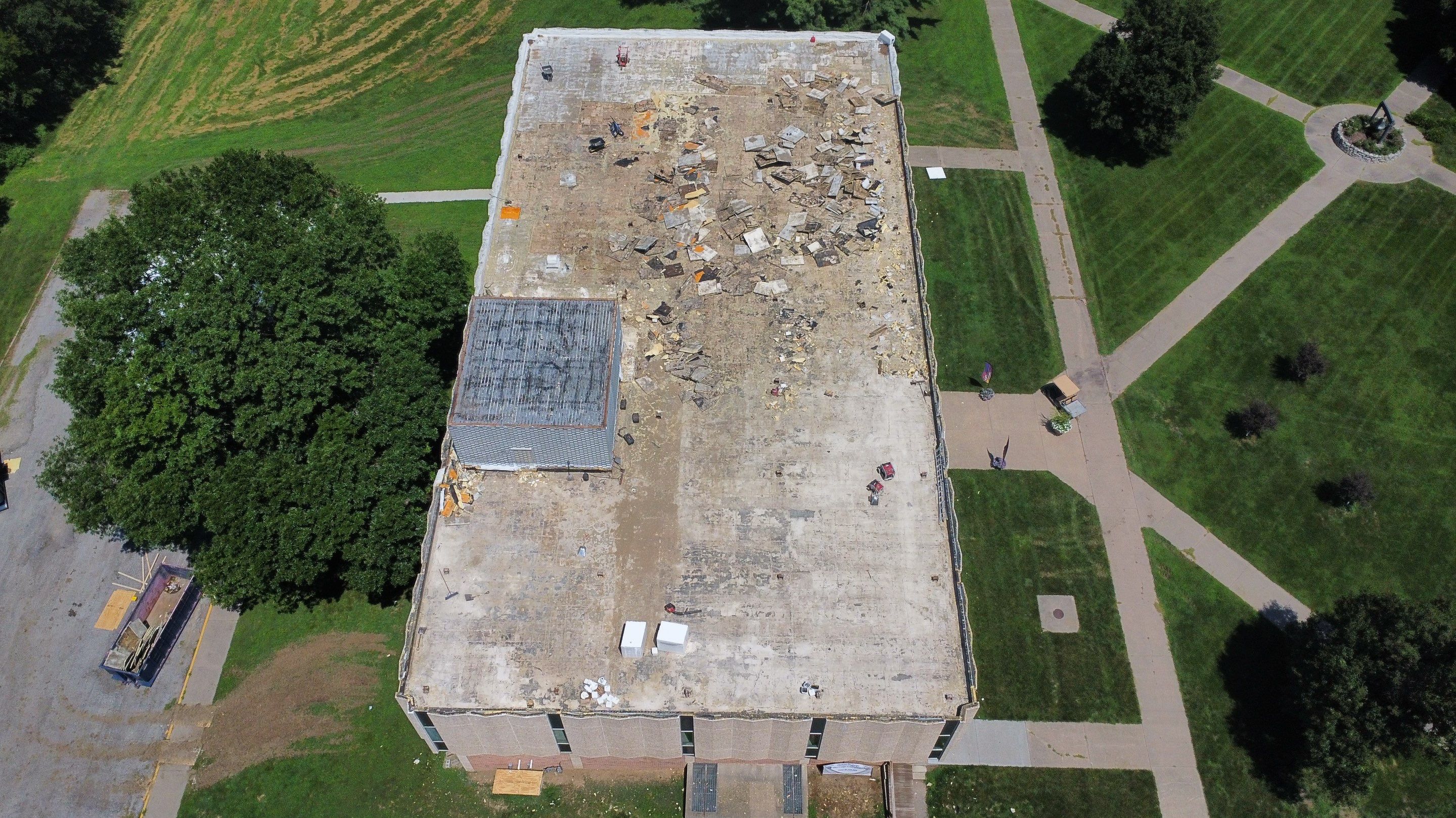 Commercial Flat Roof IB PVC Install by Titan Commercial & Residential Roofing