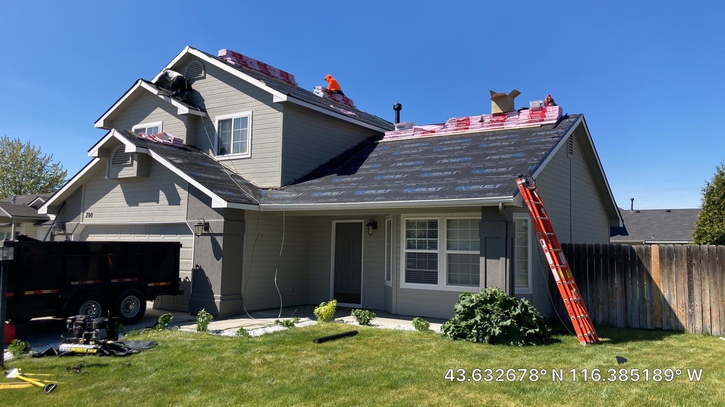 Meridian Idaho Two Story Residential Roofing Installation using Owens Corning by ID Roofing LLC