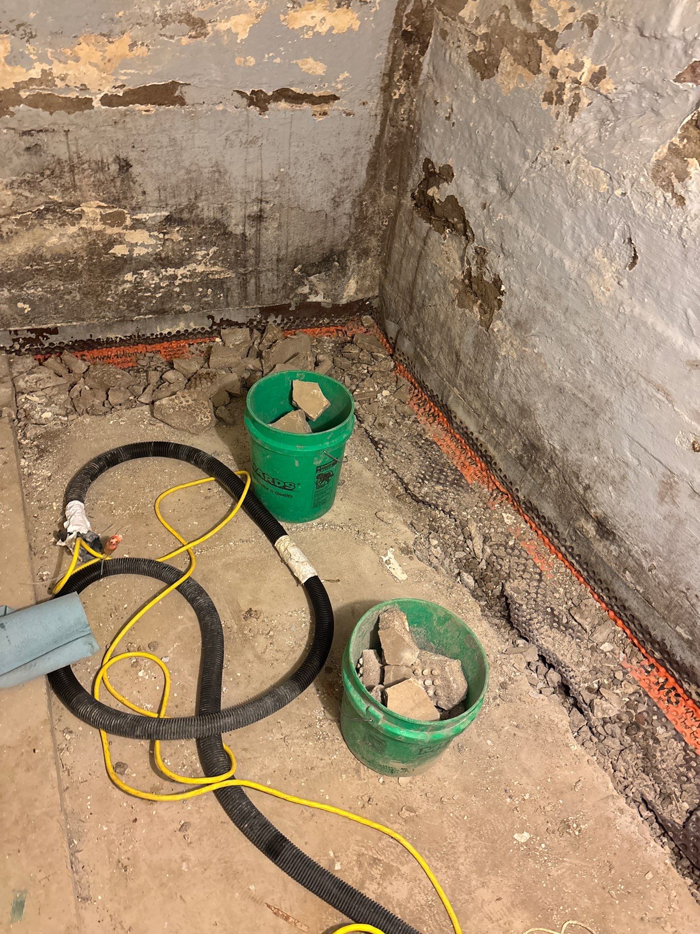 Retrofitting Drainage Board for Rachel by Waterproofing Northeast