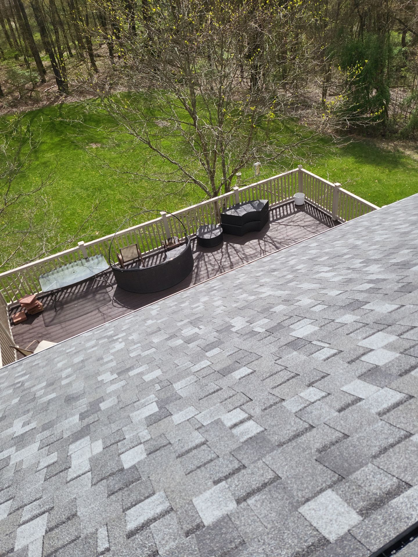 Atlas Pinnacle, Color, Coastal Granite, Drip Edge, Color, Black by Eagle Eye Roofing