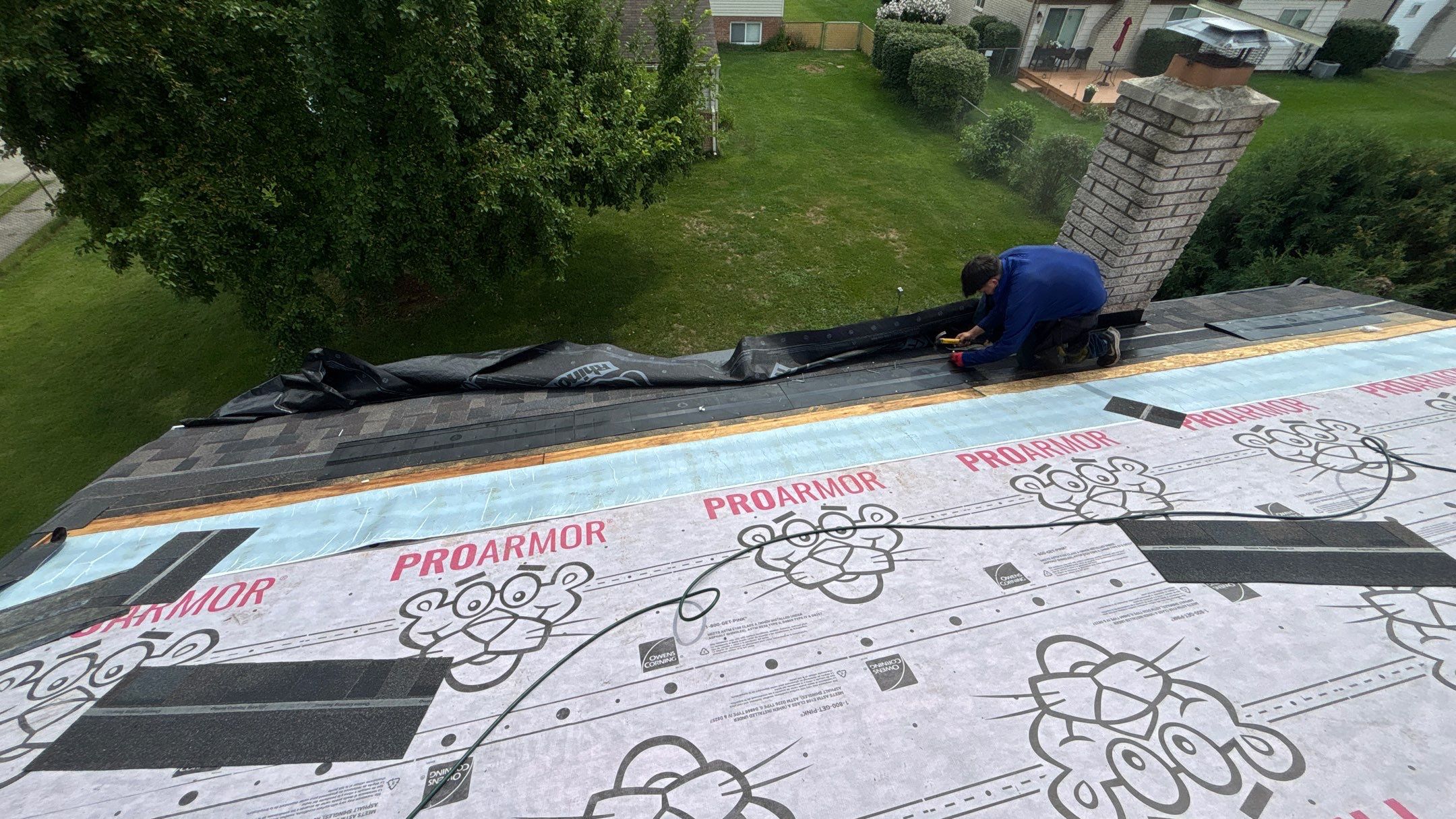 Roof Replacement using Owen Black Sable by 180 Contractors